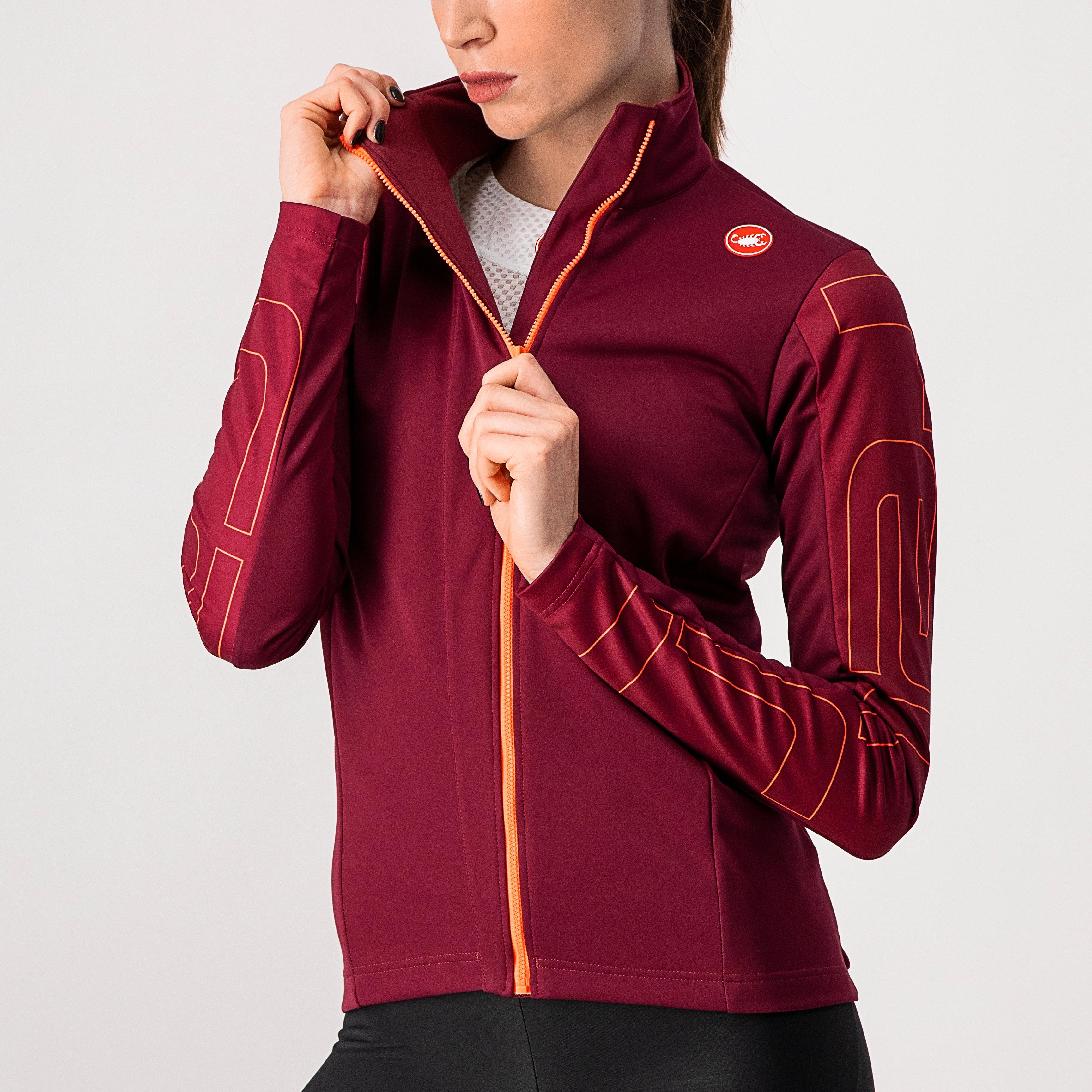 Transition w jacket - bordeaux/brilliant pink - castelli