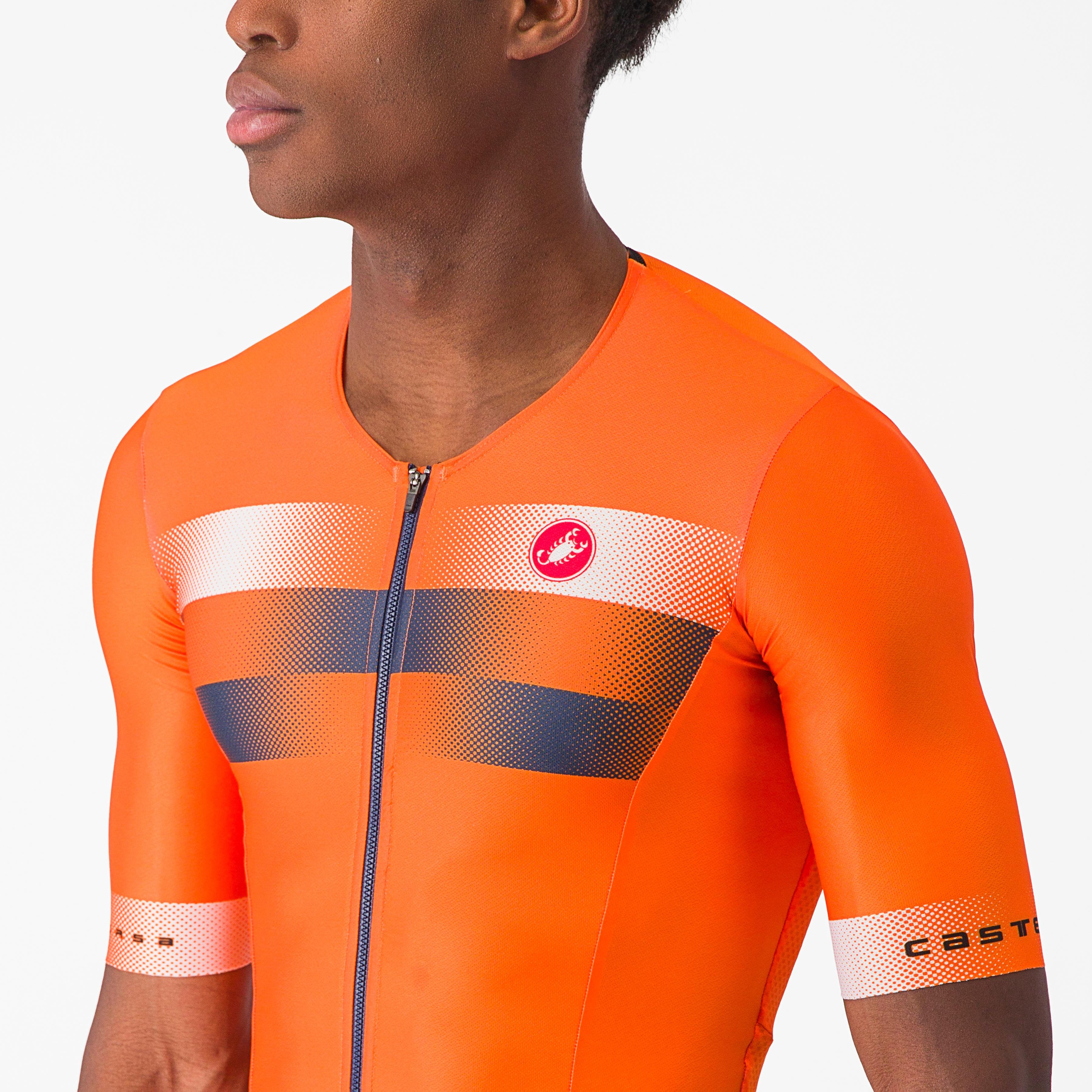 Free speed 2 race top - brilliant orange/belgian blue- - castelli