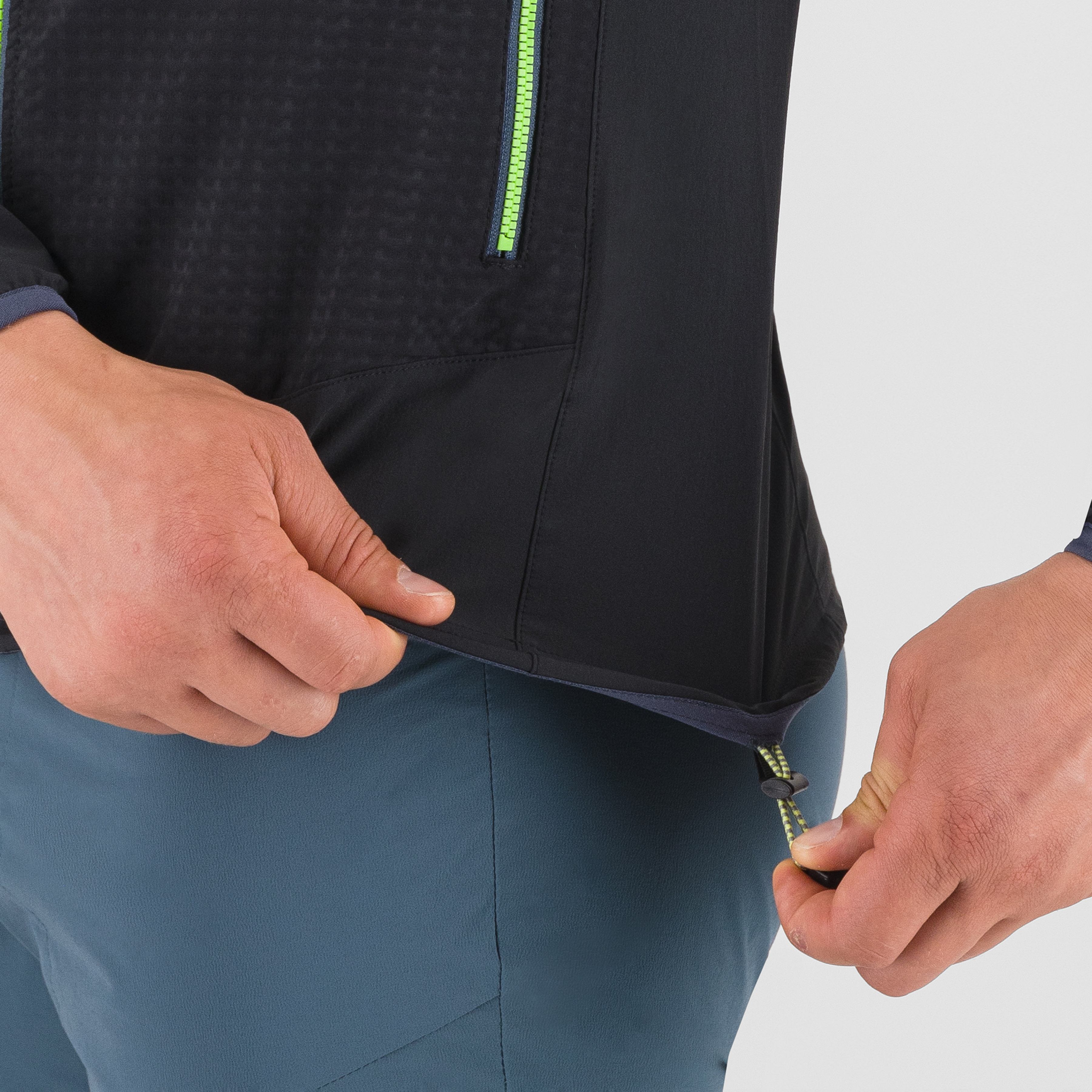 Lede  convertible jacket - black/ombre blue - karpos
