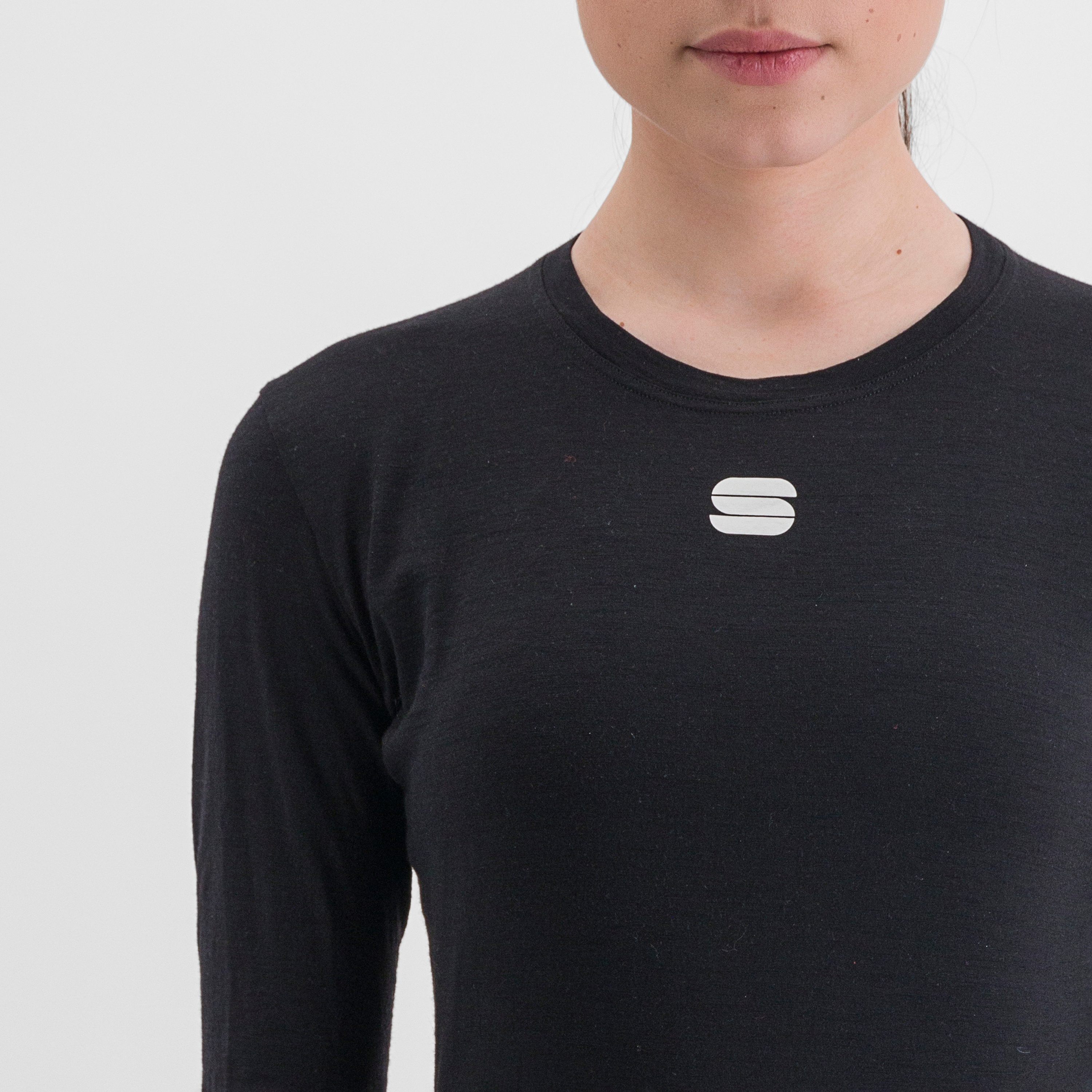 Merino w tee long sleeves - black - sportful