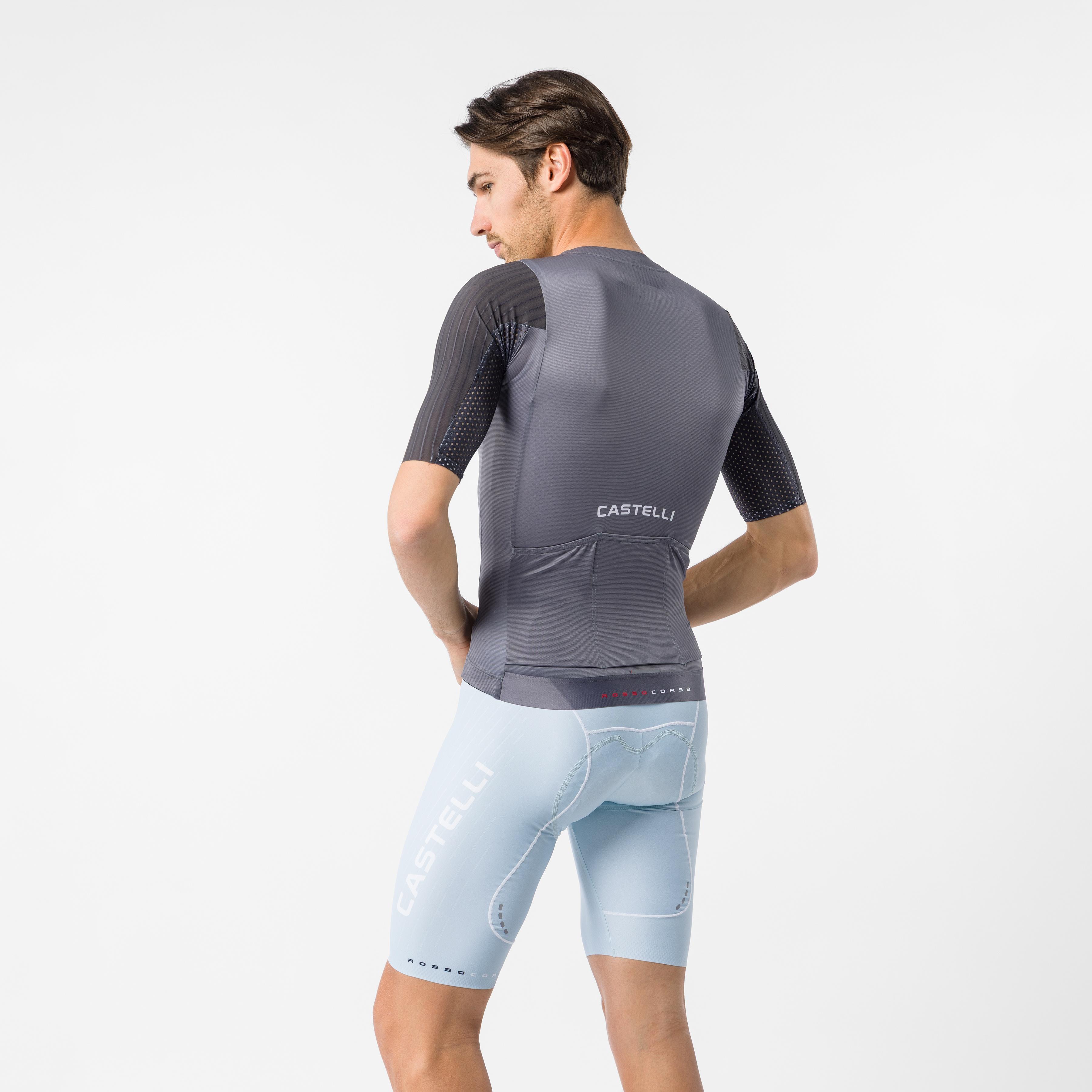Free aero race s kit bibshort - winter sky/white - castelli