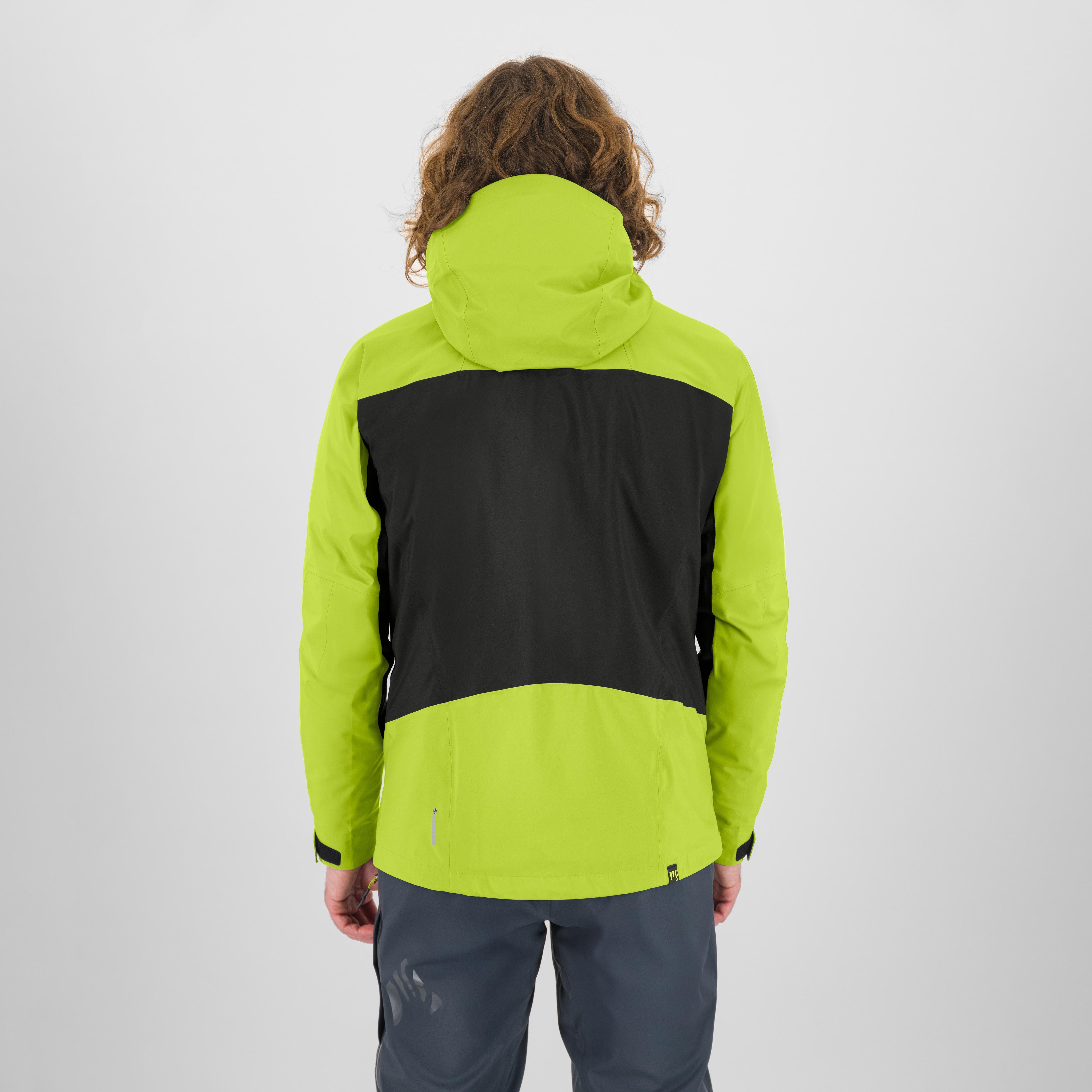 Storm evo jacket - black/acid lime - karpos