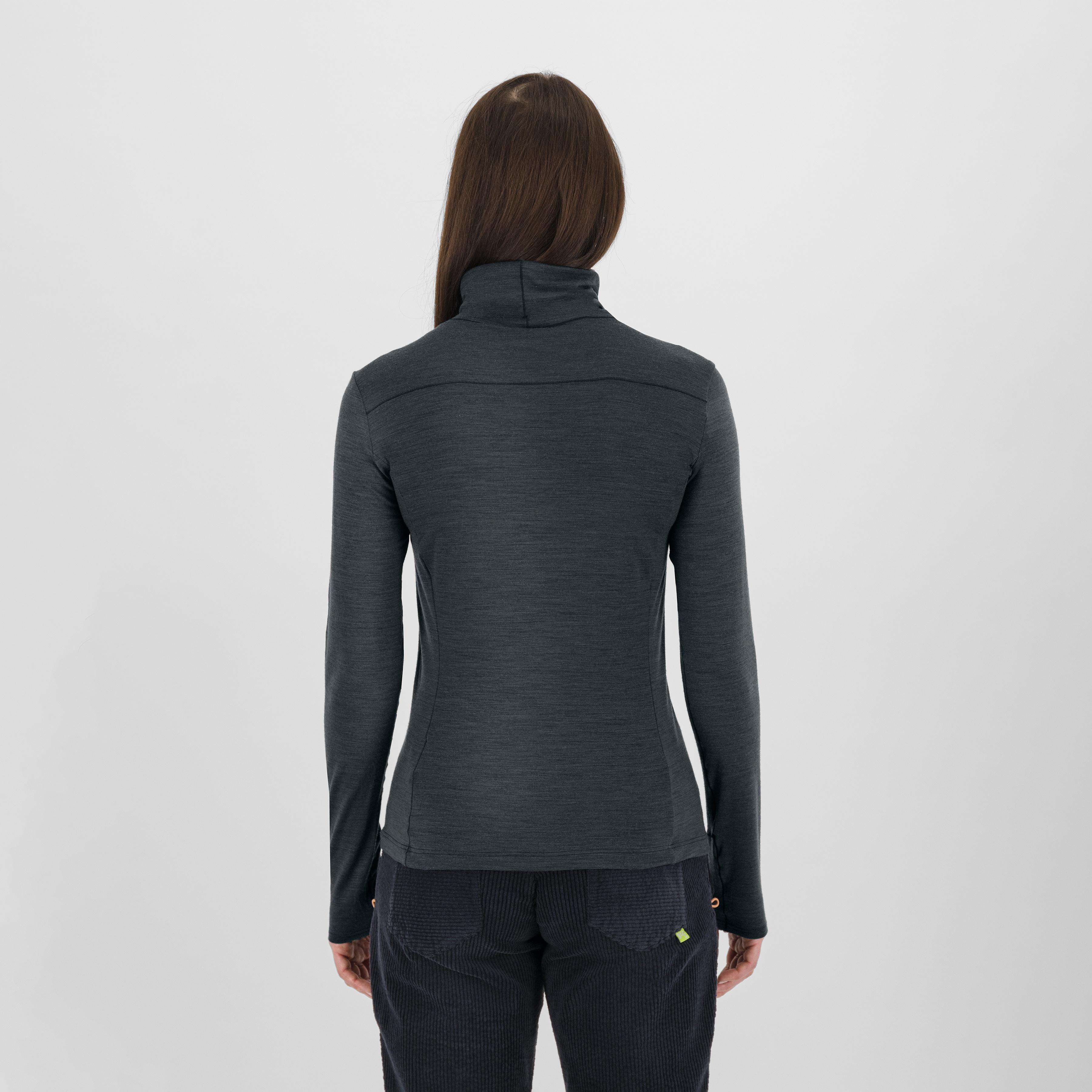 Coppolo merino w high neck ls - woodl.gray - karpos