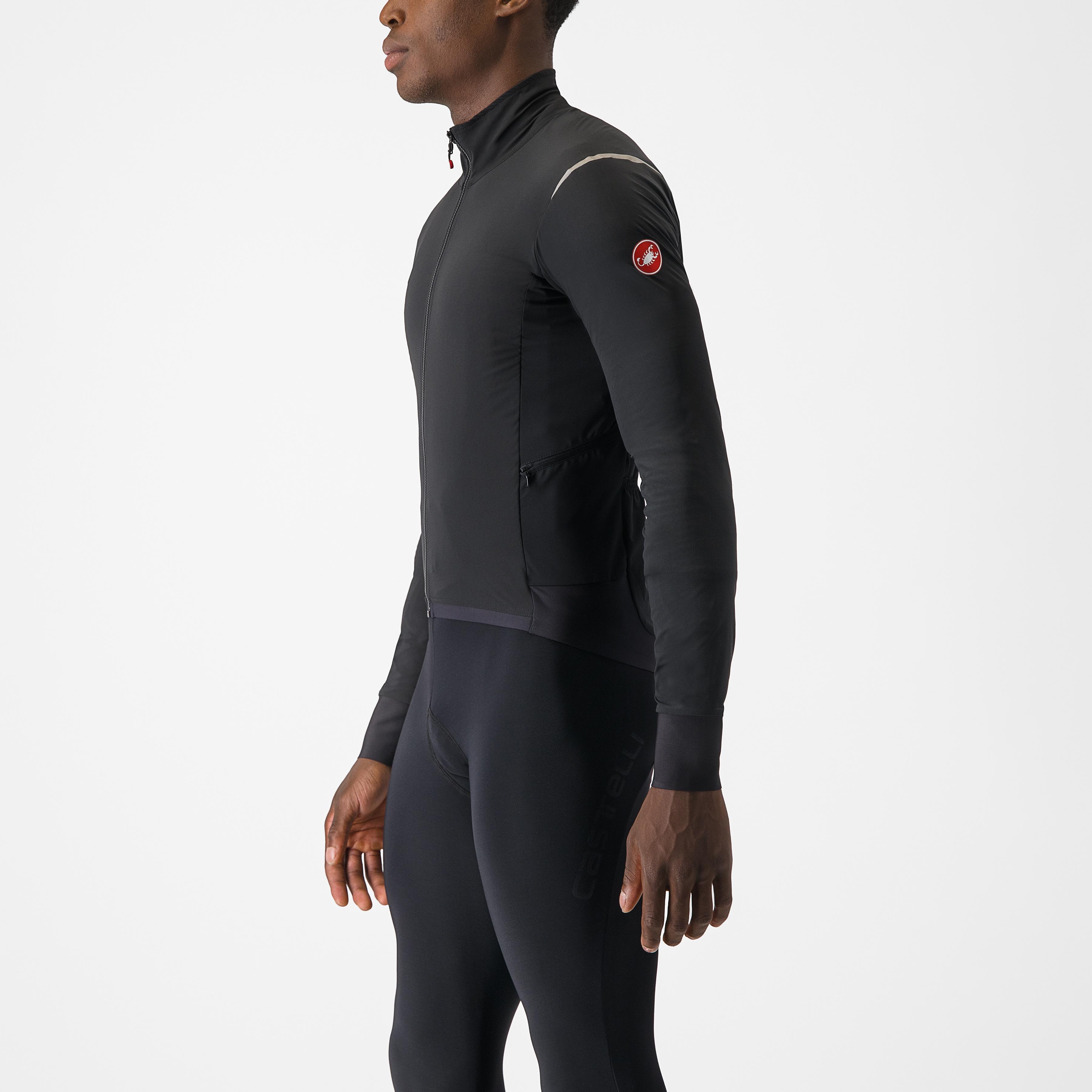 Alpha flight ros jacket - light black/silver reflex-dark - castelli