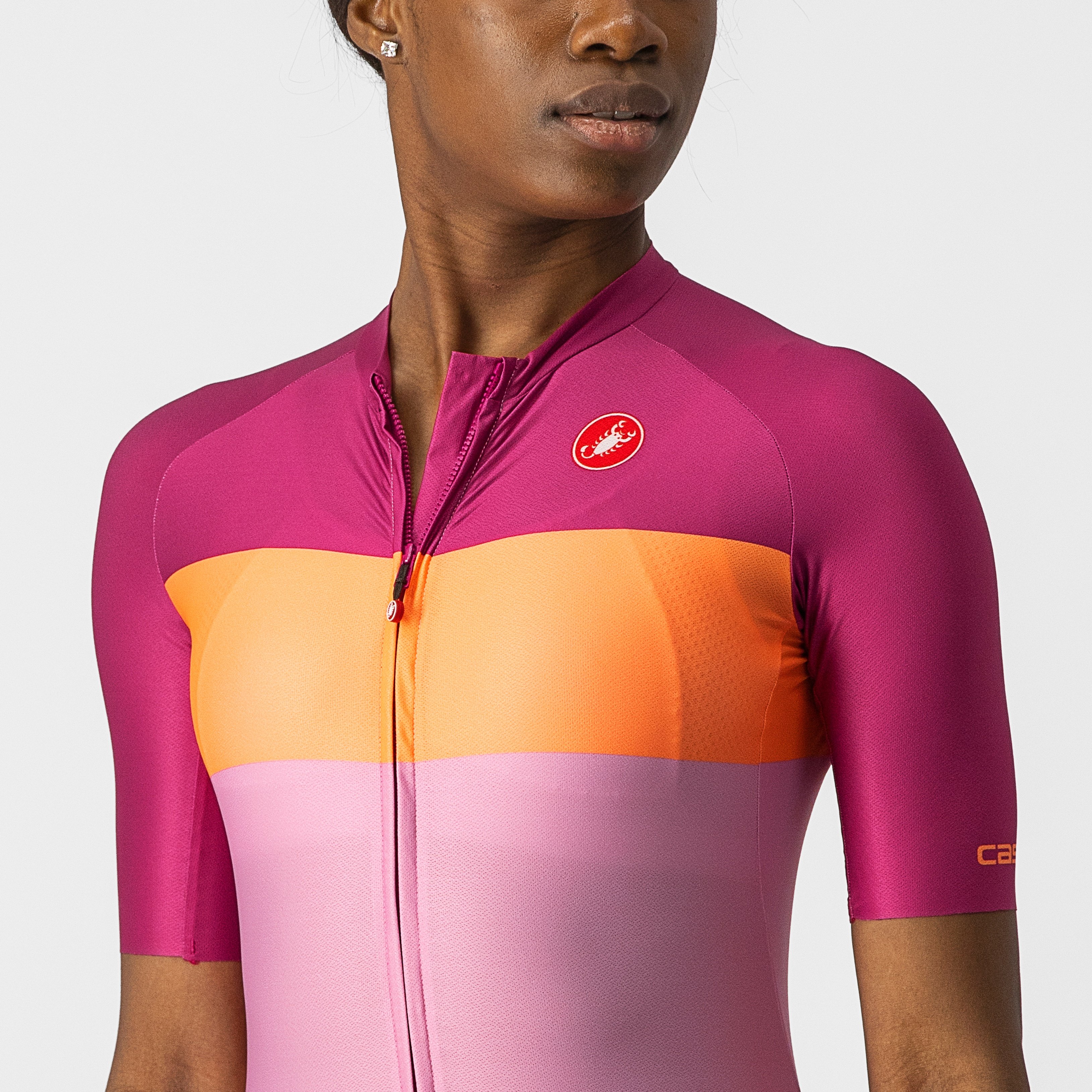 Aero pro w jersey - pink/coral flash-magenta - castelli