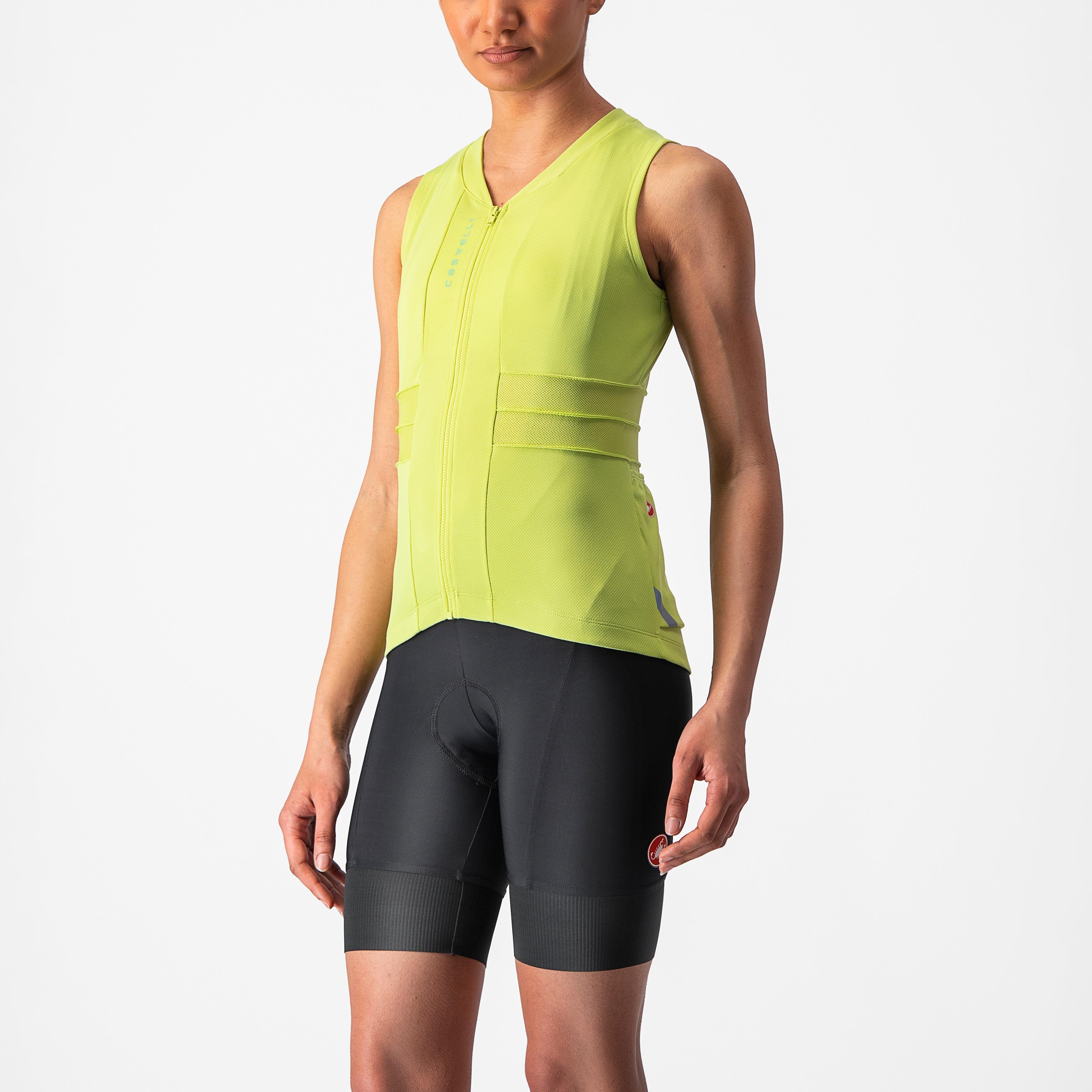 Anima 4 sleeveless - bright lime/absinthe - castelli