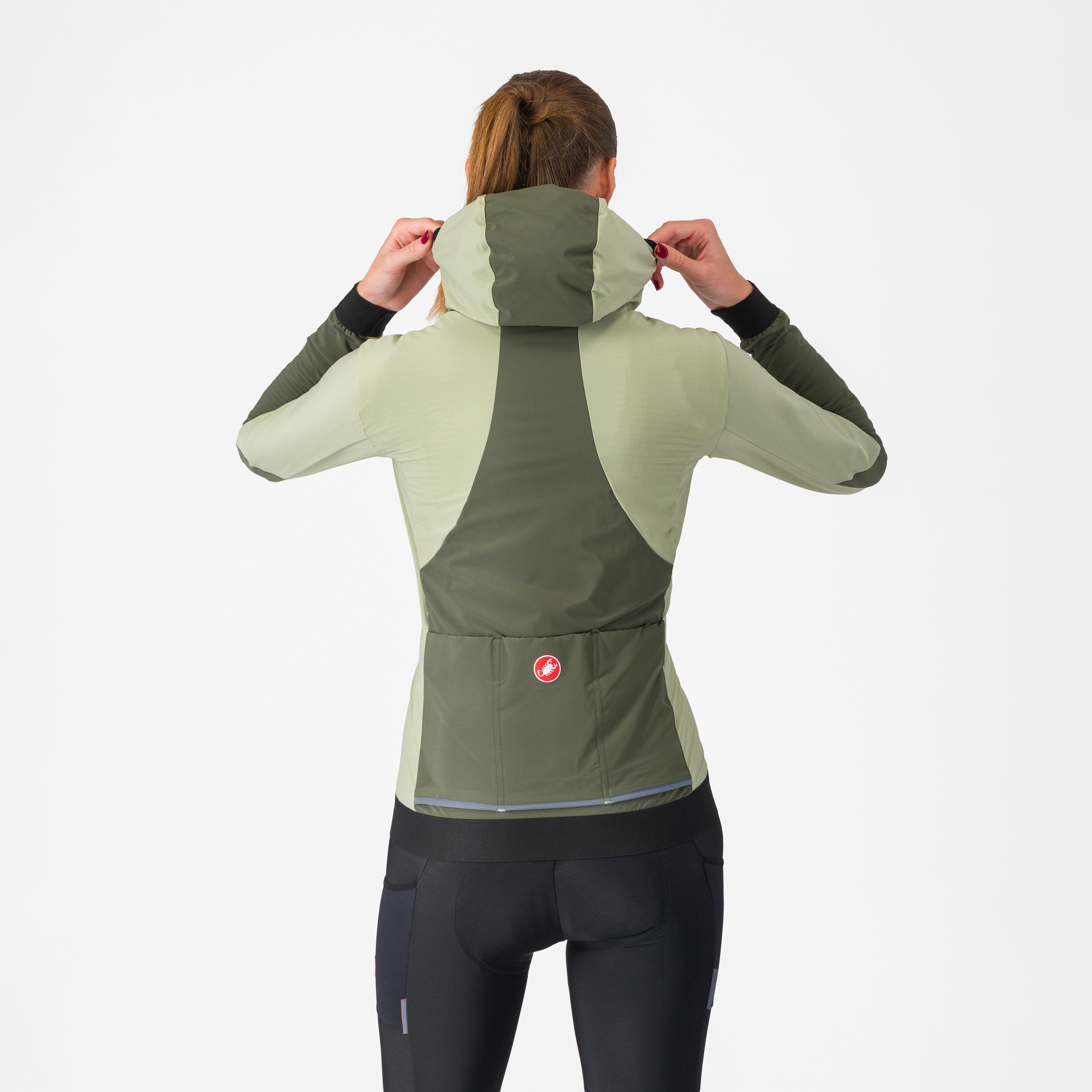 Fly unltd w jacket - green tea/ deep depths - castelli