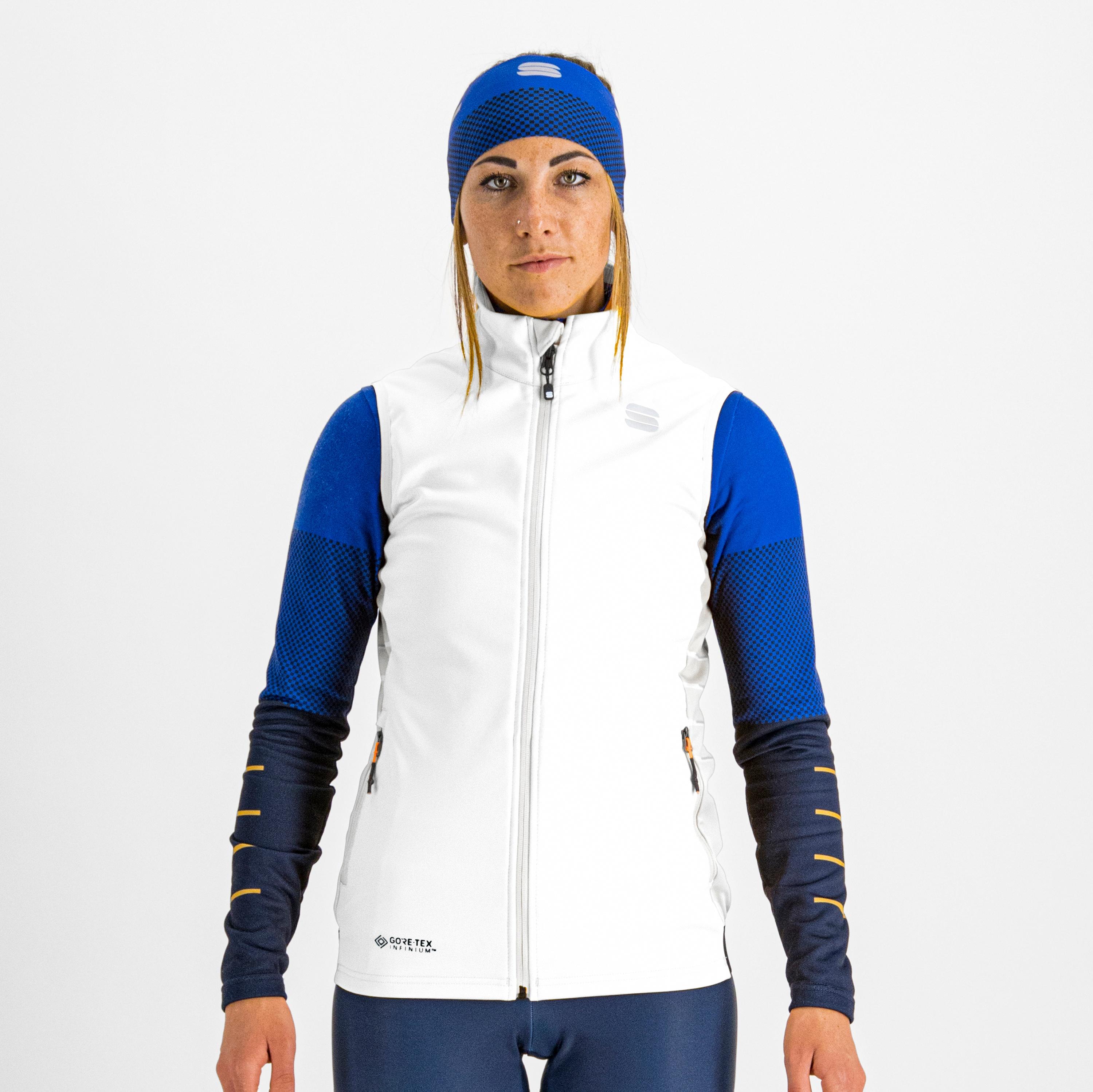 Squadra w vest - bright white steel grey - sportful