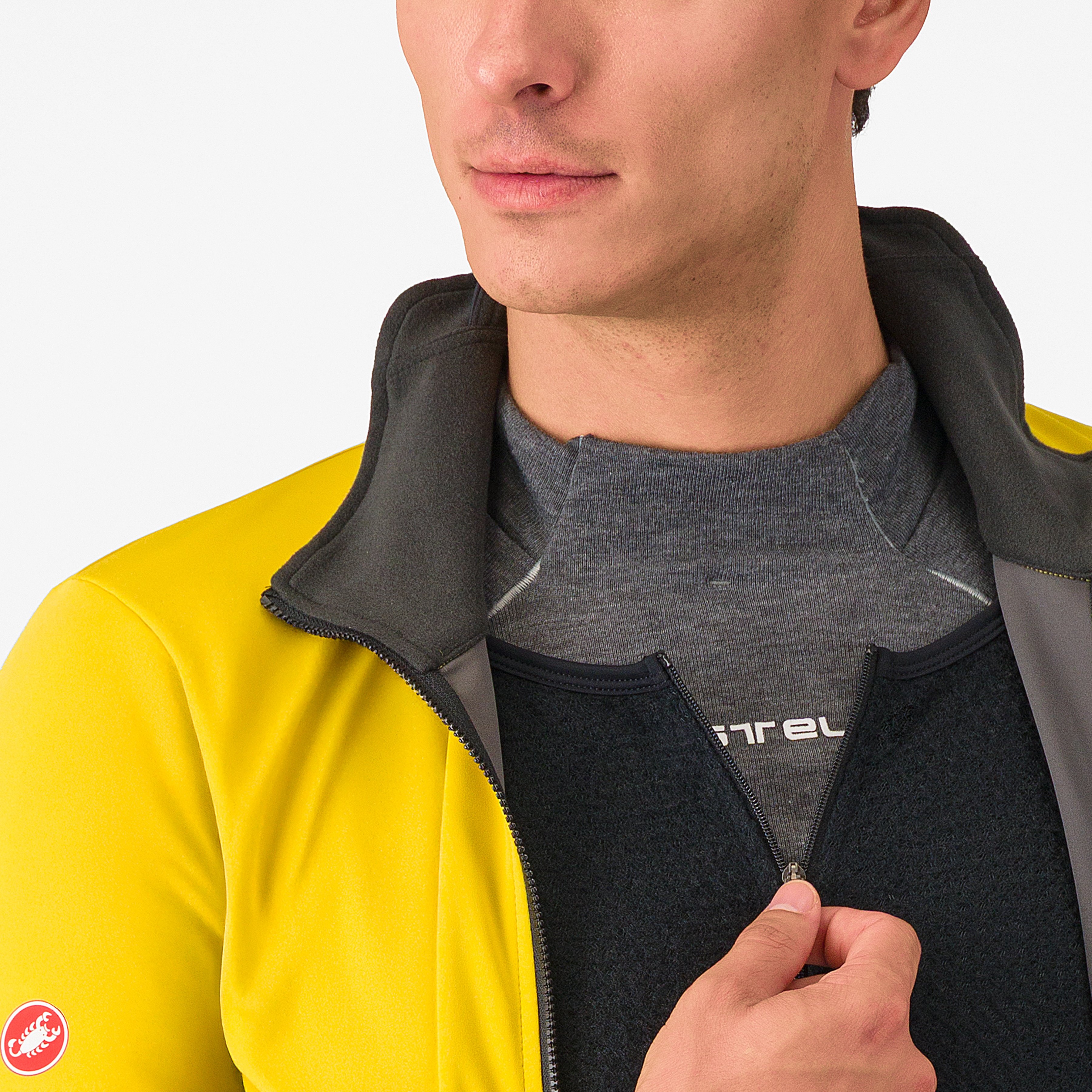 Alpha 150 jacket - mango mojito/black - castelli