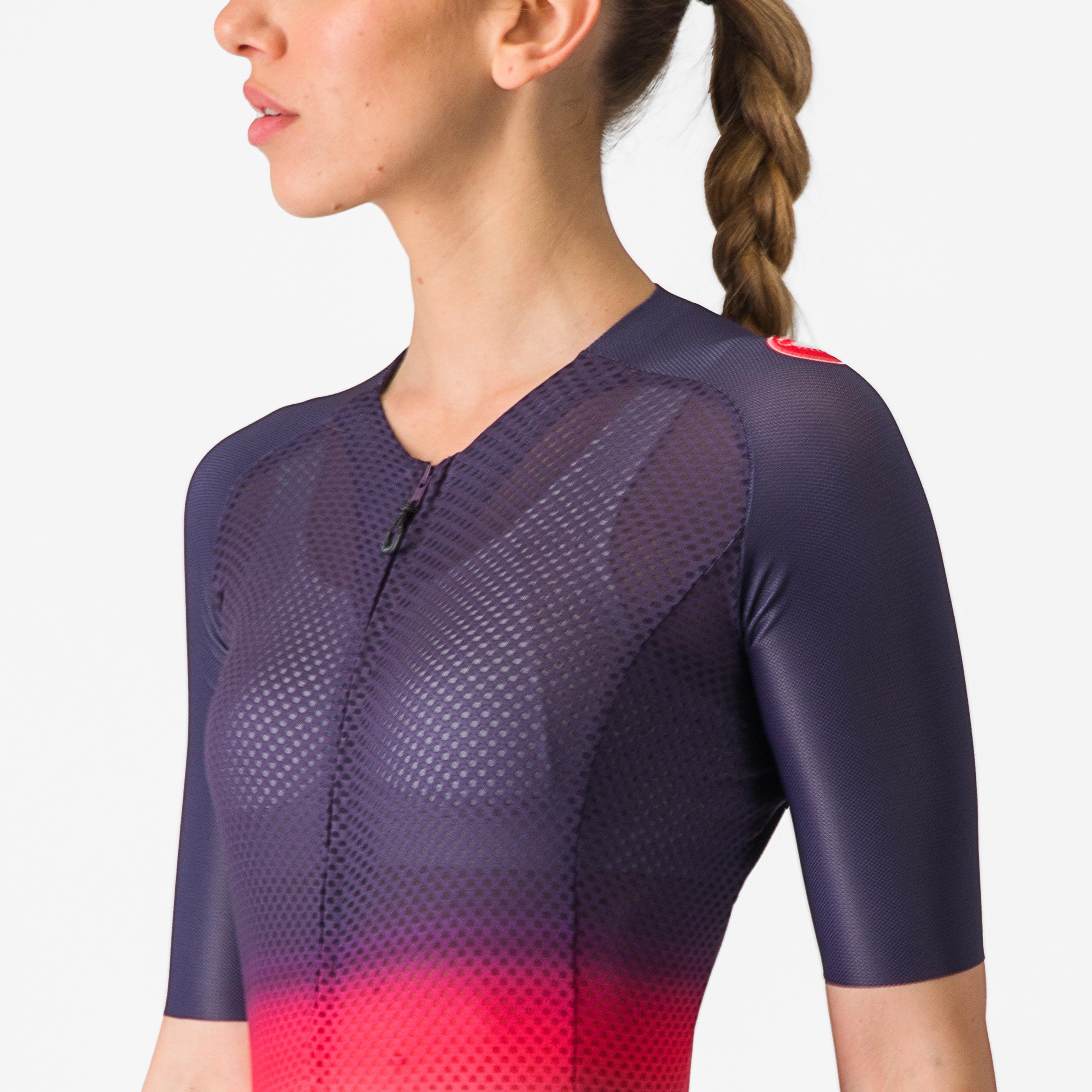 Climber's 4.0 w jersey - night shade/pink-orange - castelli