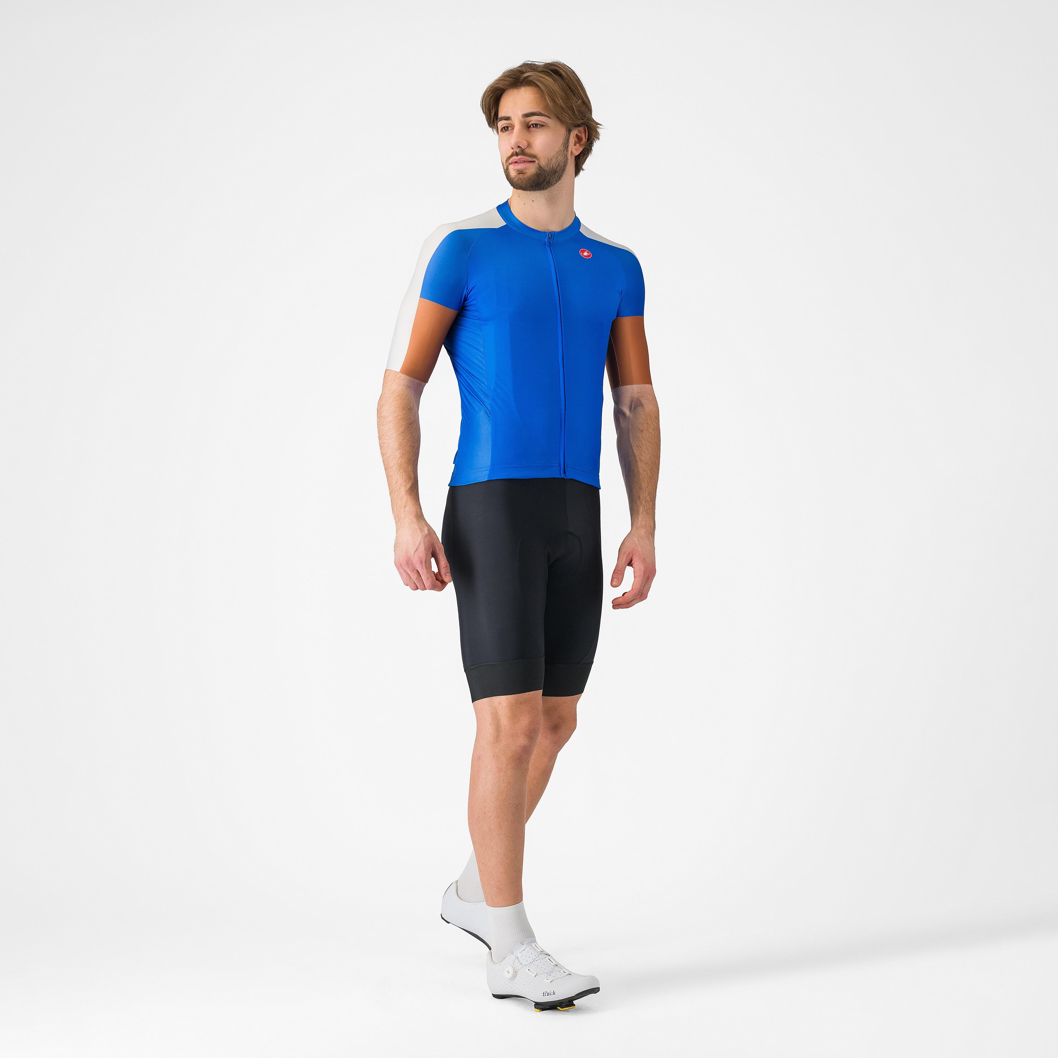 Entrata 6 jersey - azzurro italia/silver gray-moc - castelli