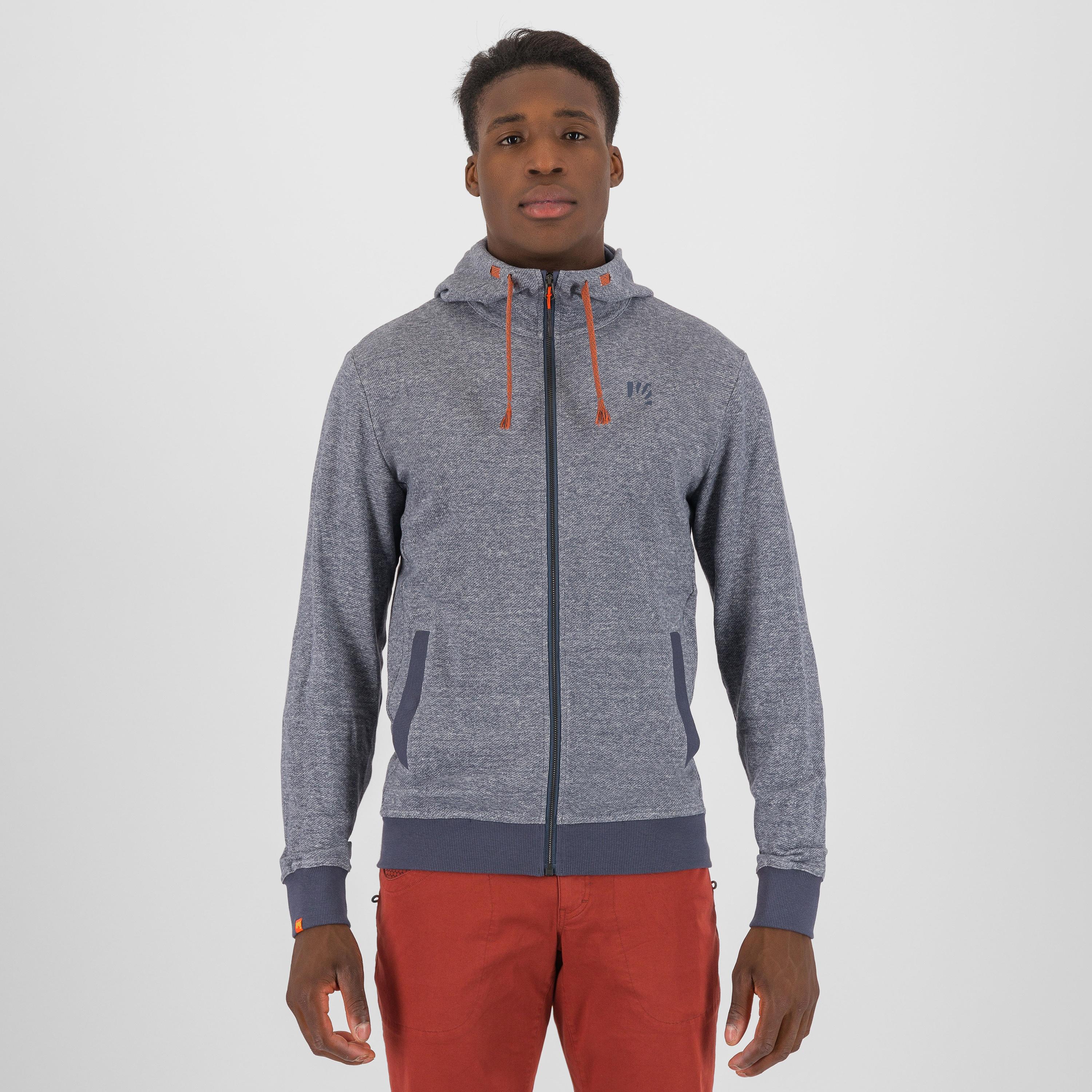Totoga hemp full-zip hoodie - ombre blue melange - karpos