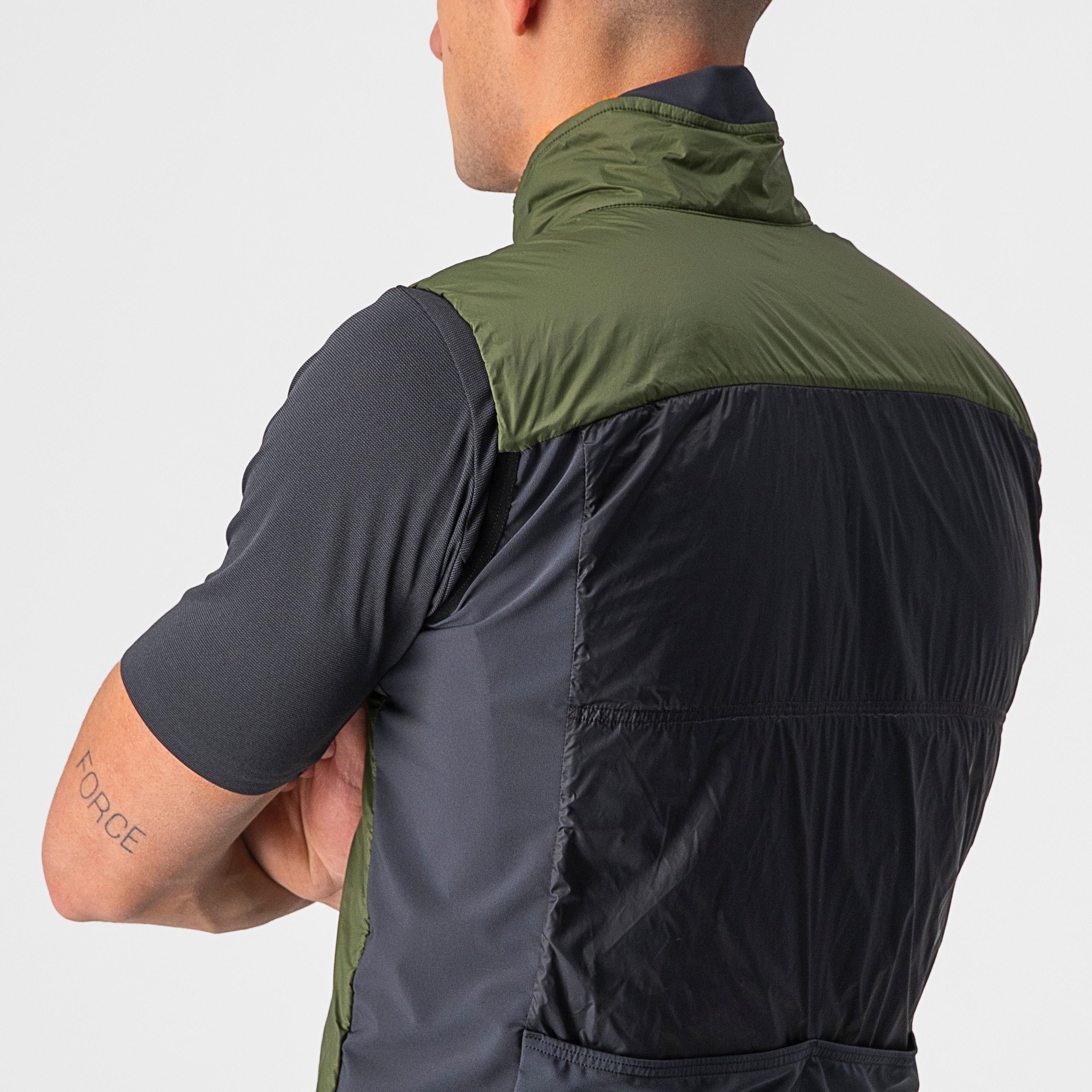 Unlimited puffy vest - light military green/dark gray - castelli