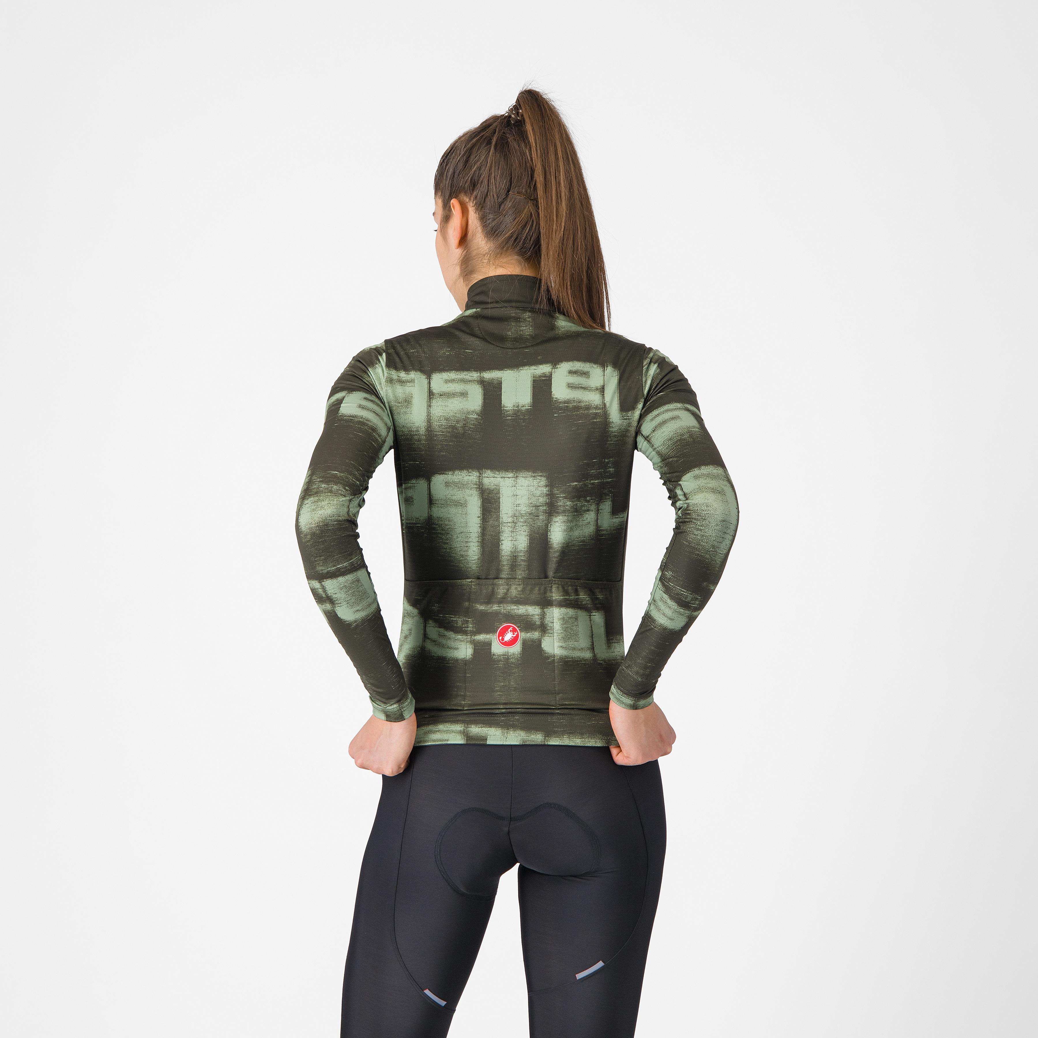 Blur thermal jersey - deep green/green pepper - castelli