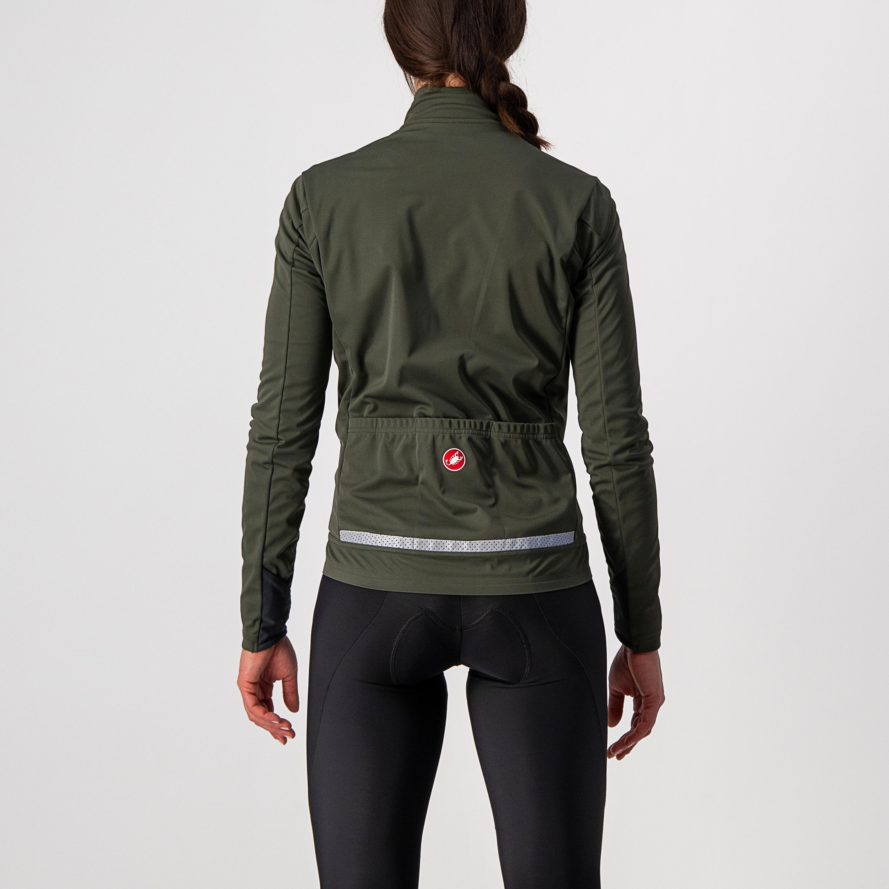 Go w jacket - military green/fiery red/saffr - castelli