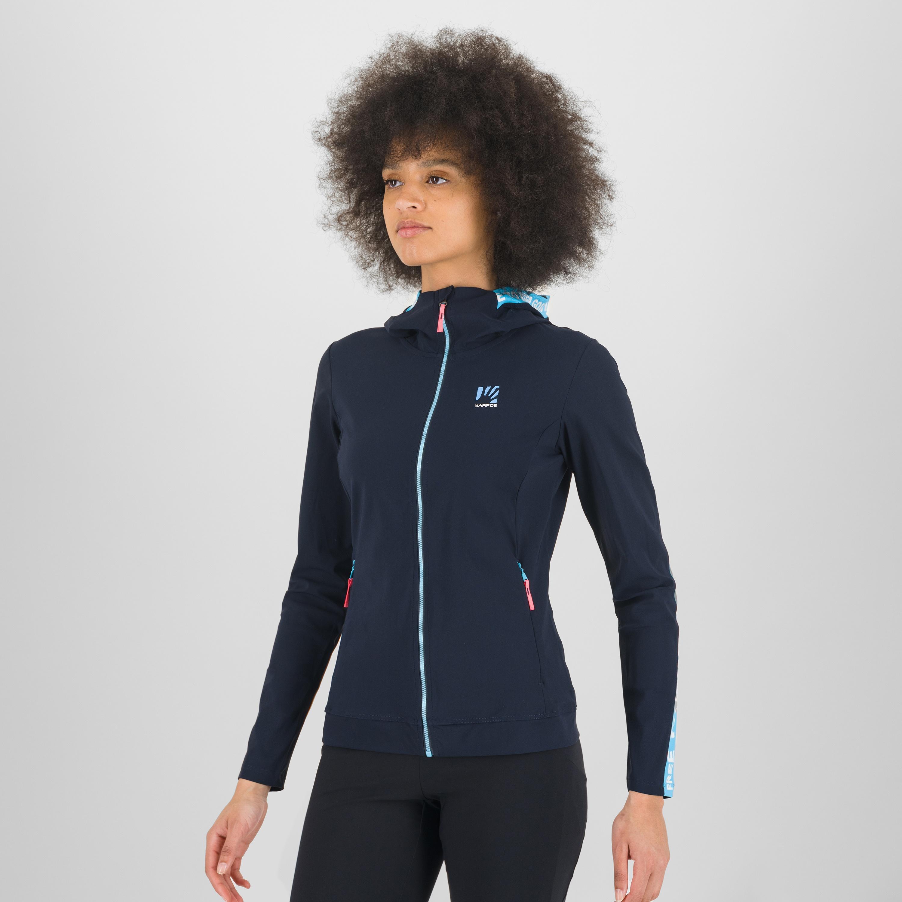 Easyfrizz w full-zip hoodie - sky captain/blue atoll - karpos