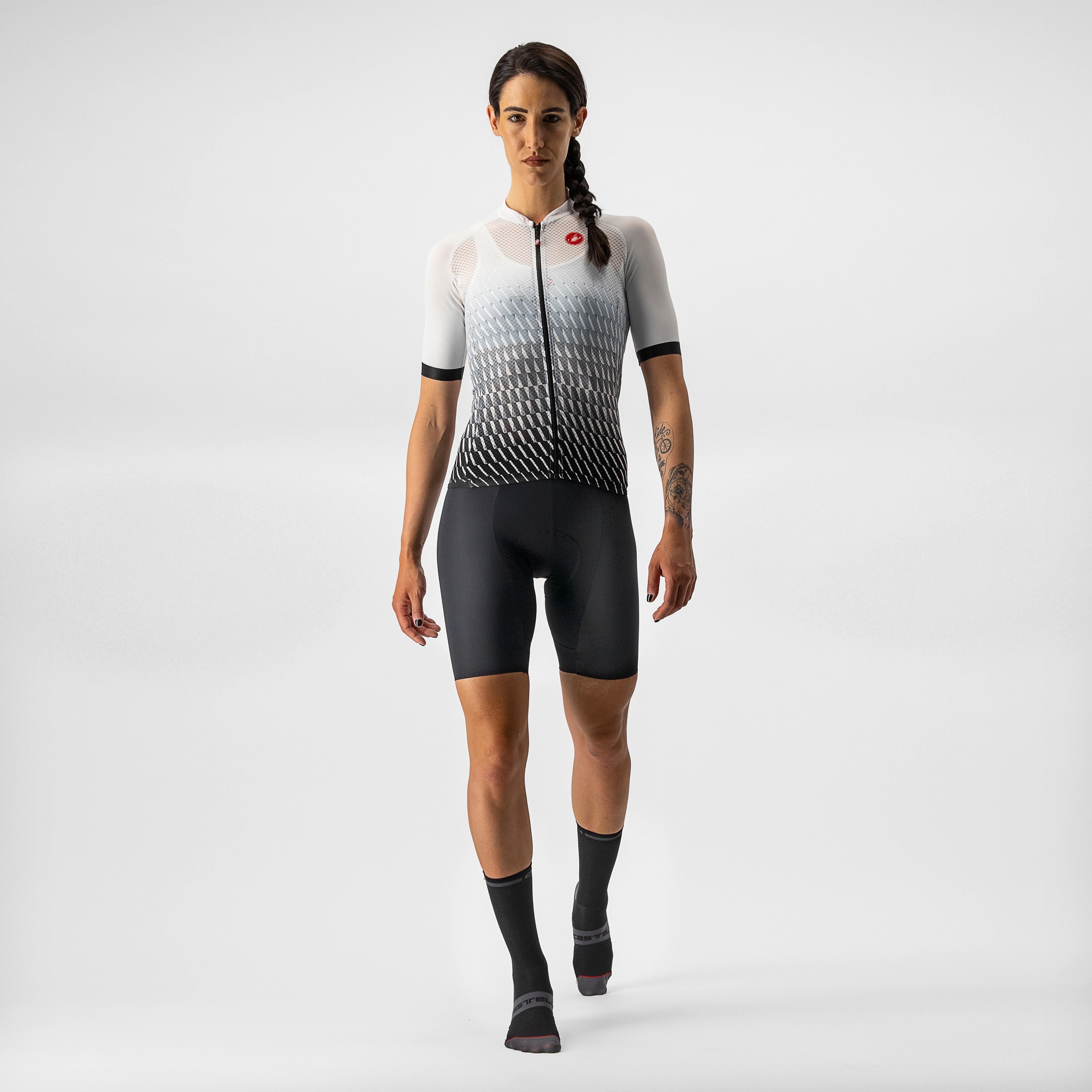 Climber's 2.0 w jersey - white/silver gray-light black - castelli