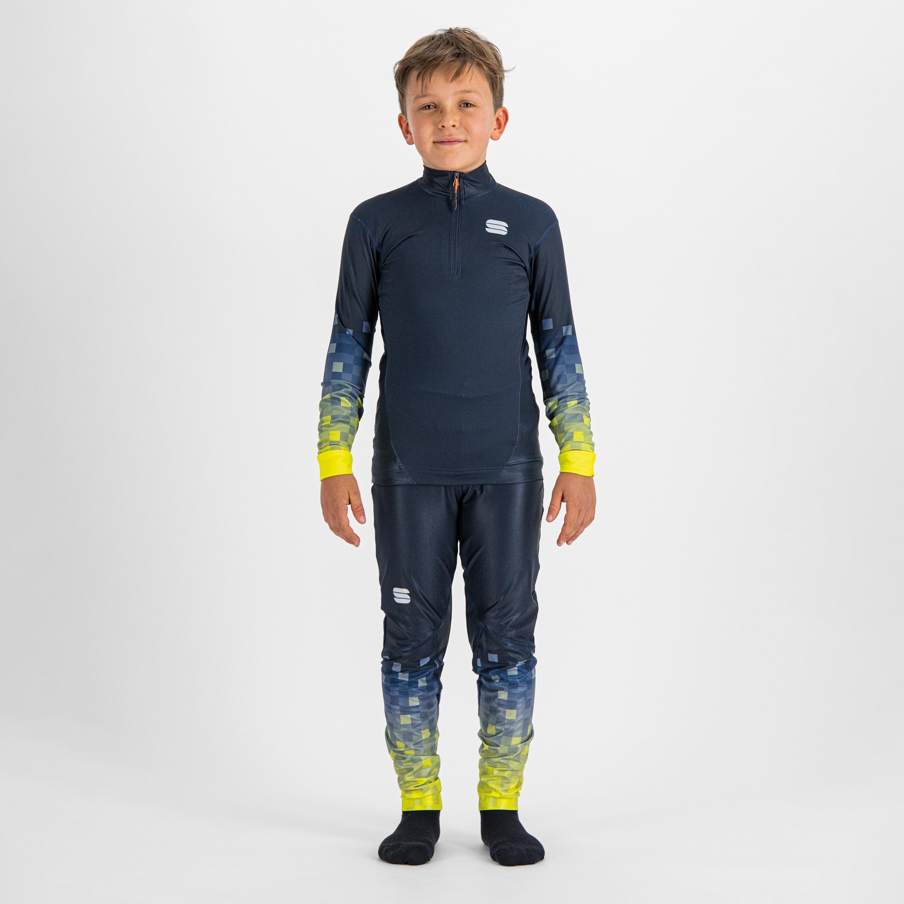 Squadra kid's jersey - galaxy blue / cedar - sportful