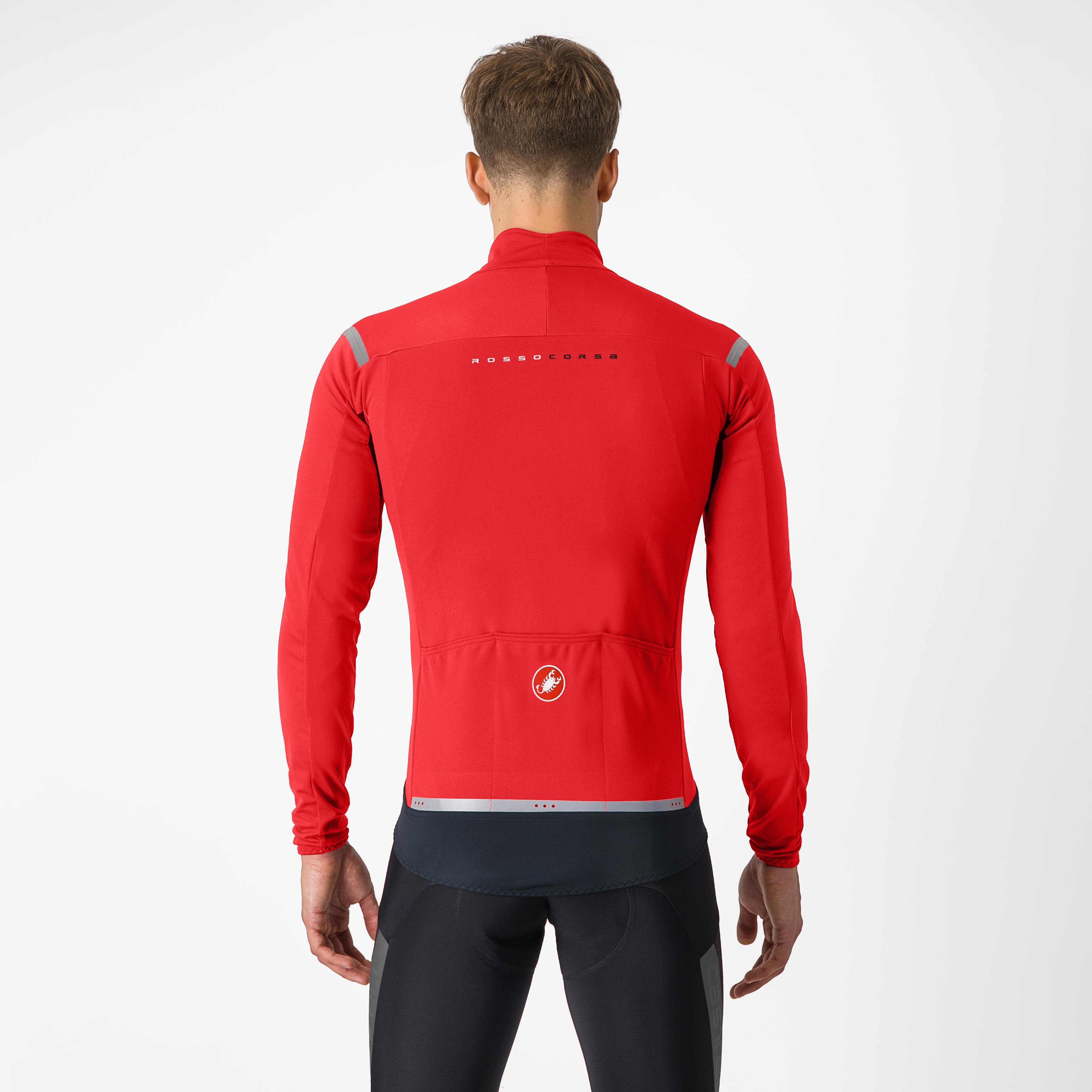 Perfetto ros 2 jacket - red/silver reflex - castelli