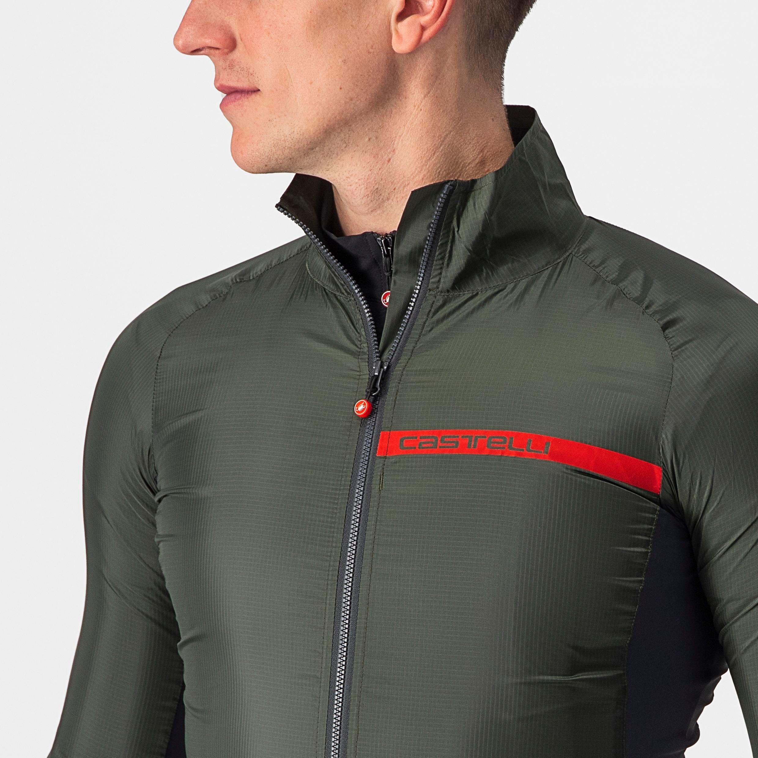 Squadra stretch jacket - military green/dark gray - castelli