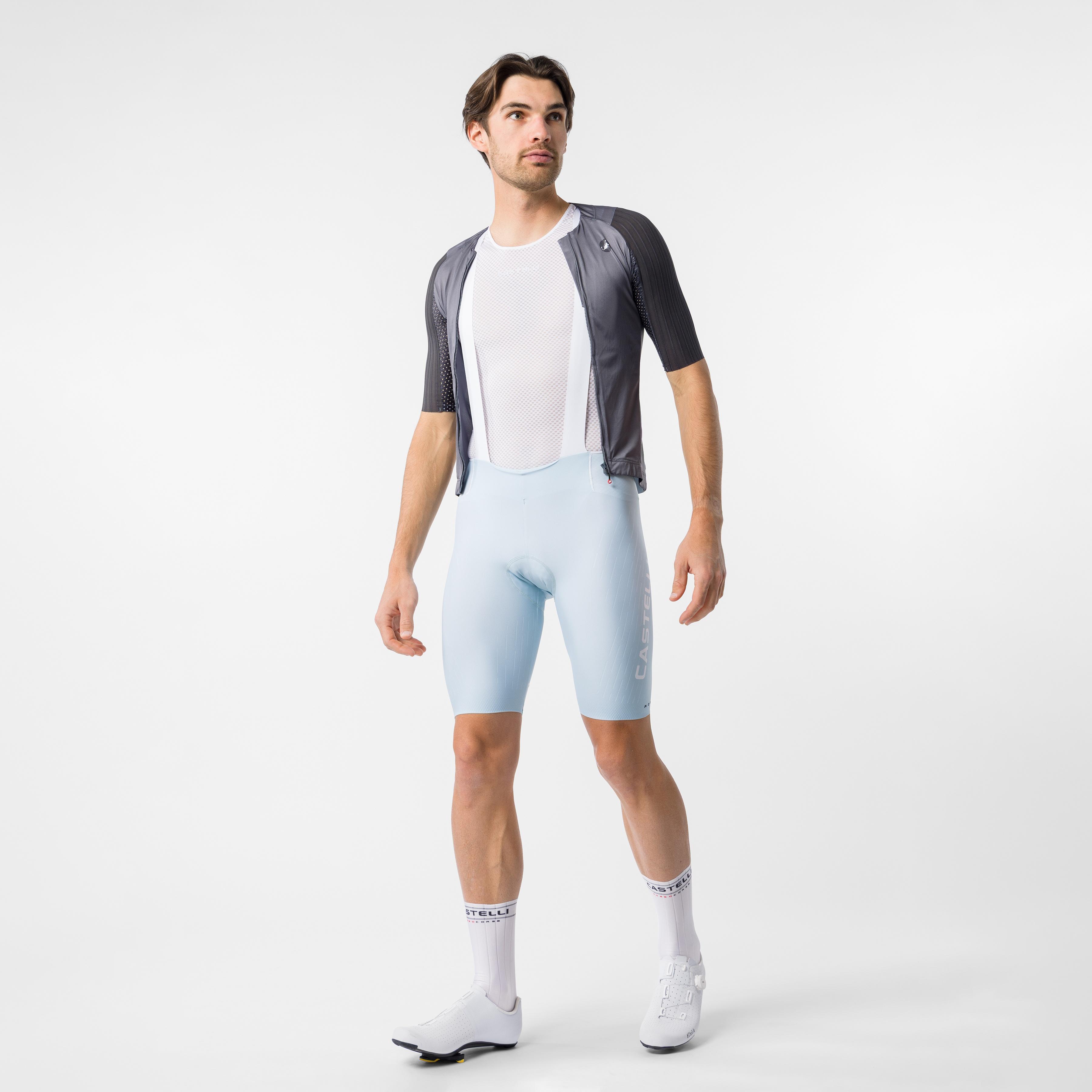 Free aero race s kit bibshort - winter sky/white - castelli