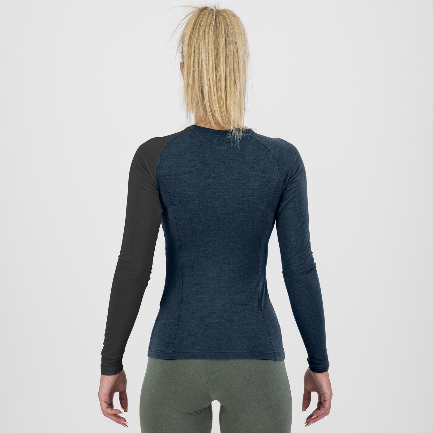 Dinamico merino 130  w jersey ls - midnight/black - karpos