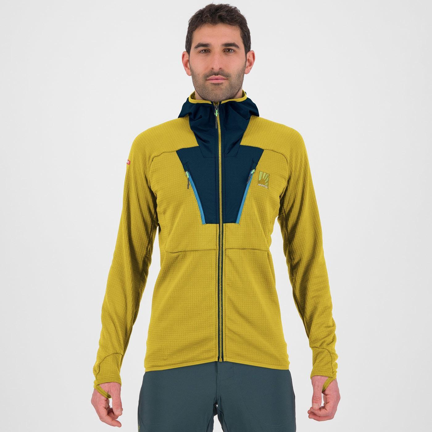 Highest hoodie fleece - sulphur/midnight - karpos