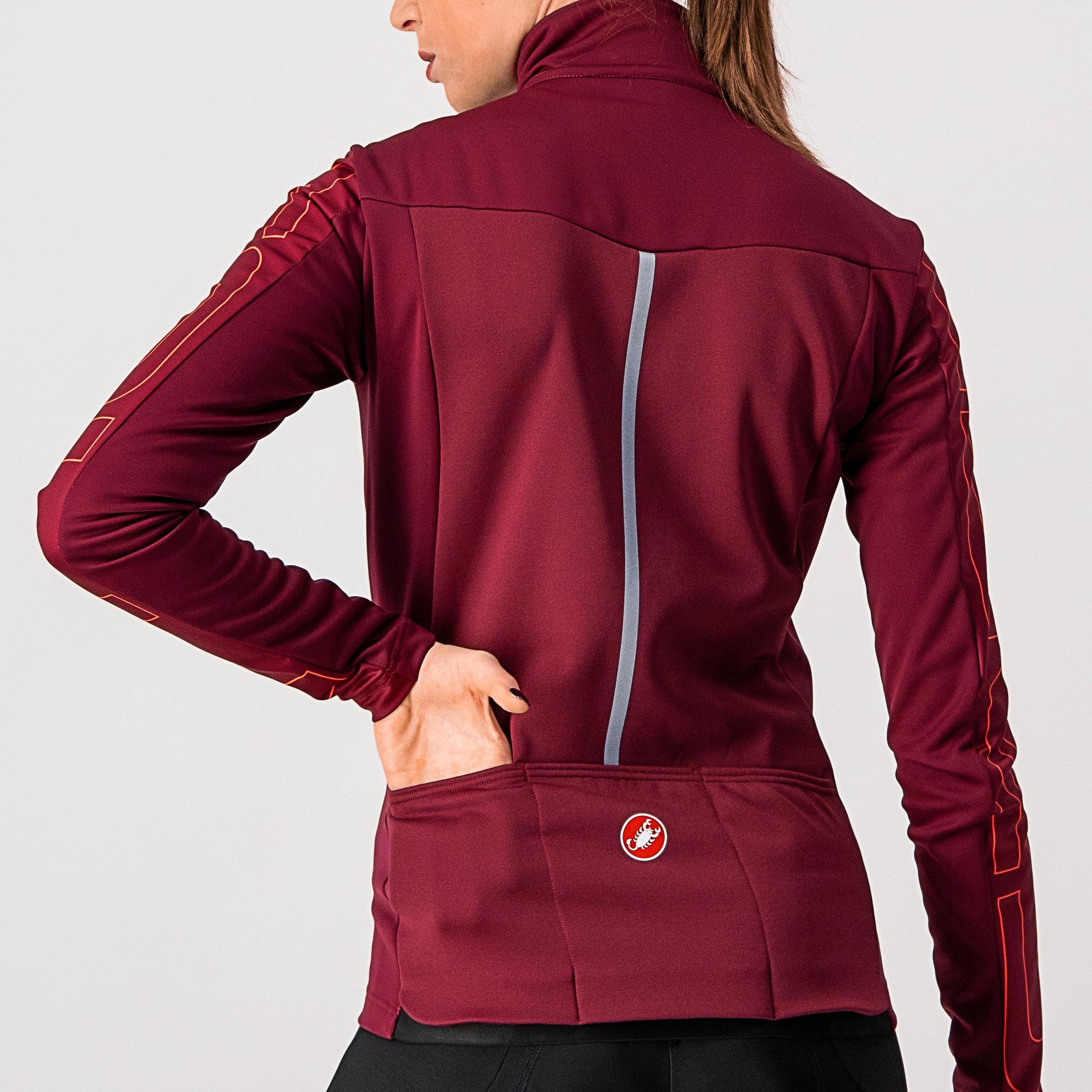 Transition w jacket - bordeaux/brilliant pink - castelli