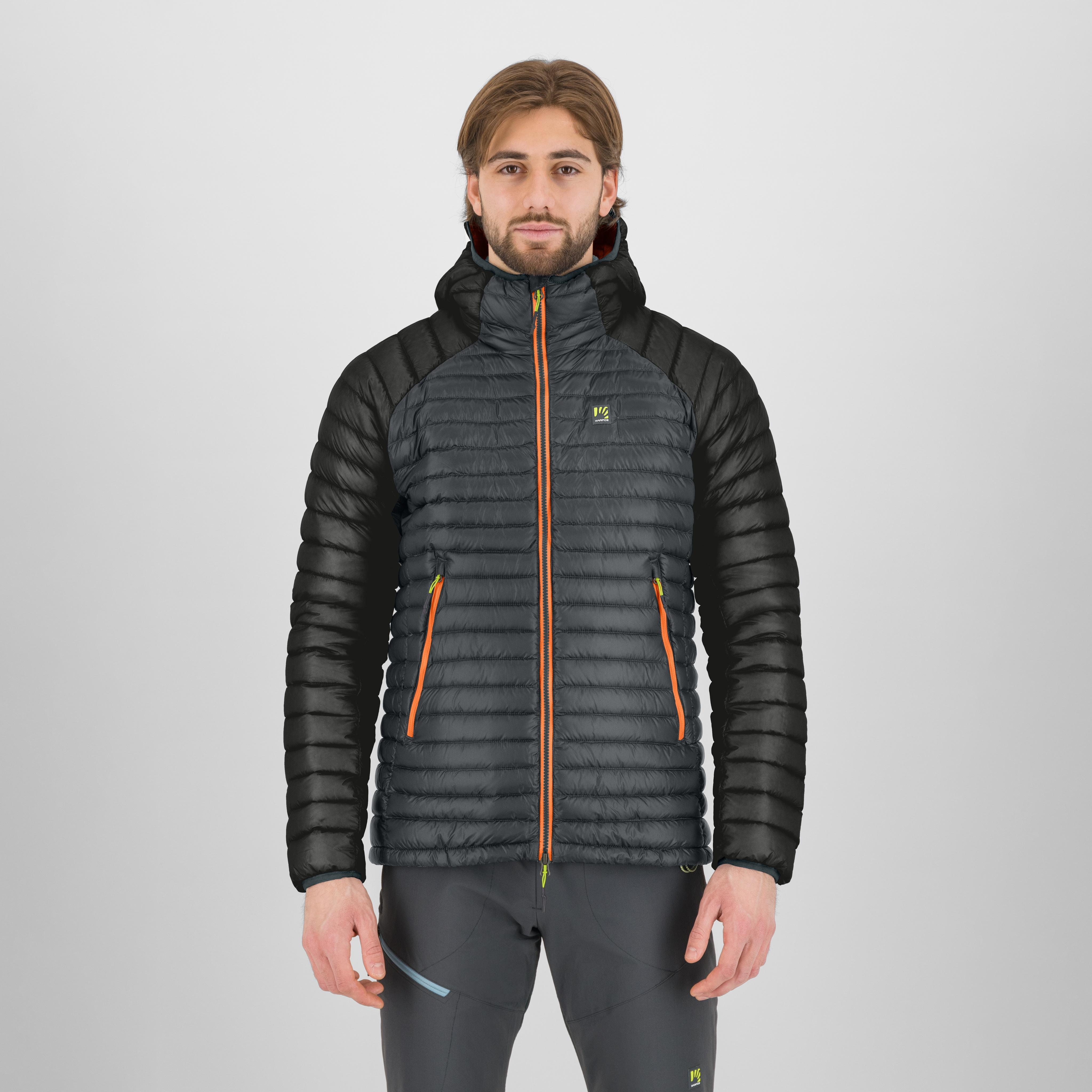 Alagna down jacket - woodl.gray/vibr.orange - karpos