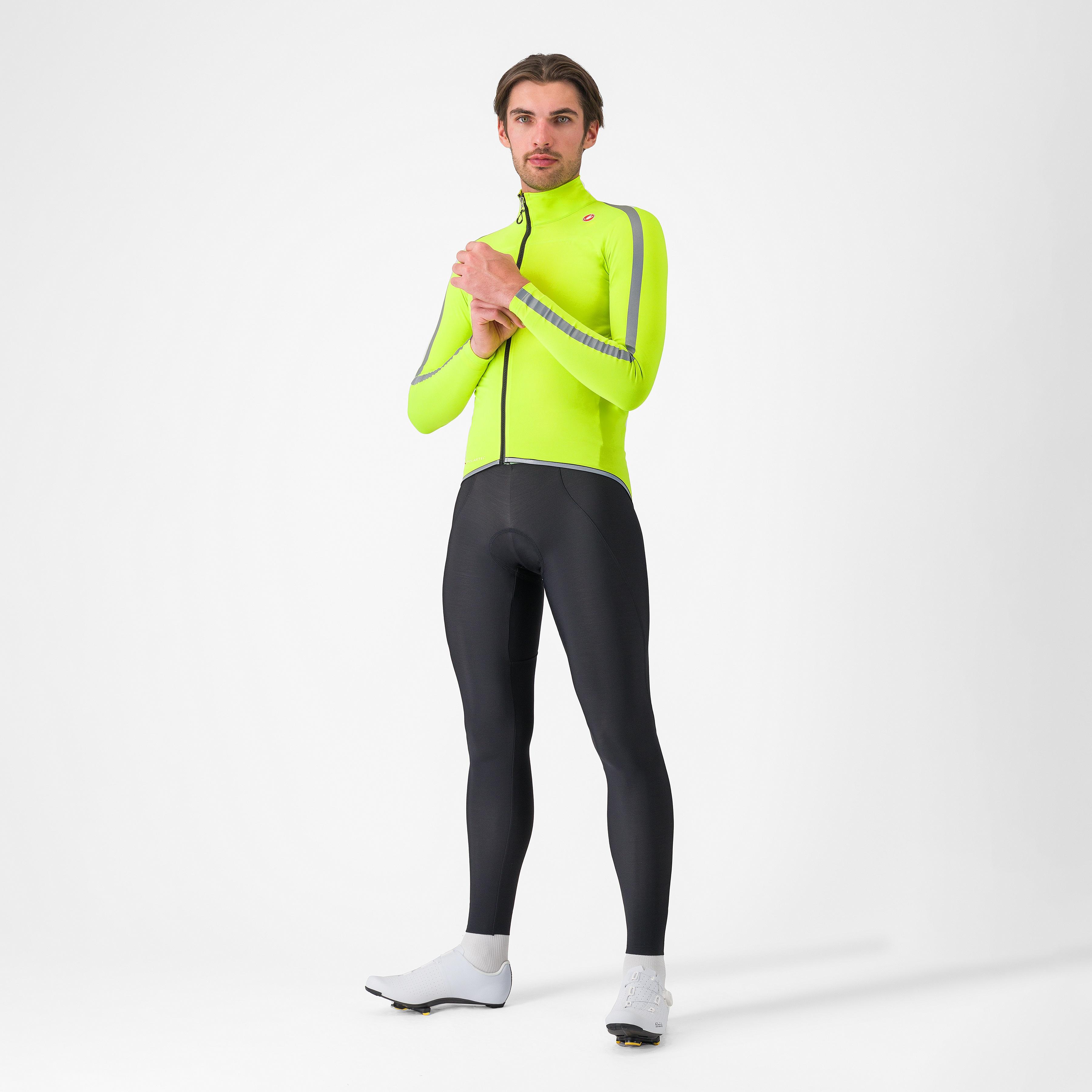 Ultra rain cape - electric lime/silver reflex - castelli