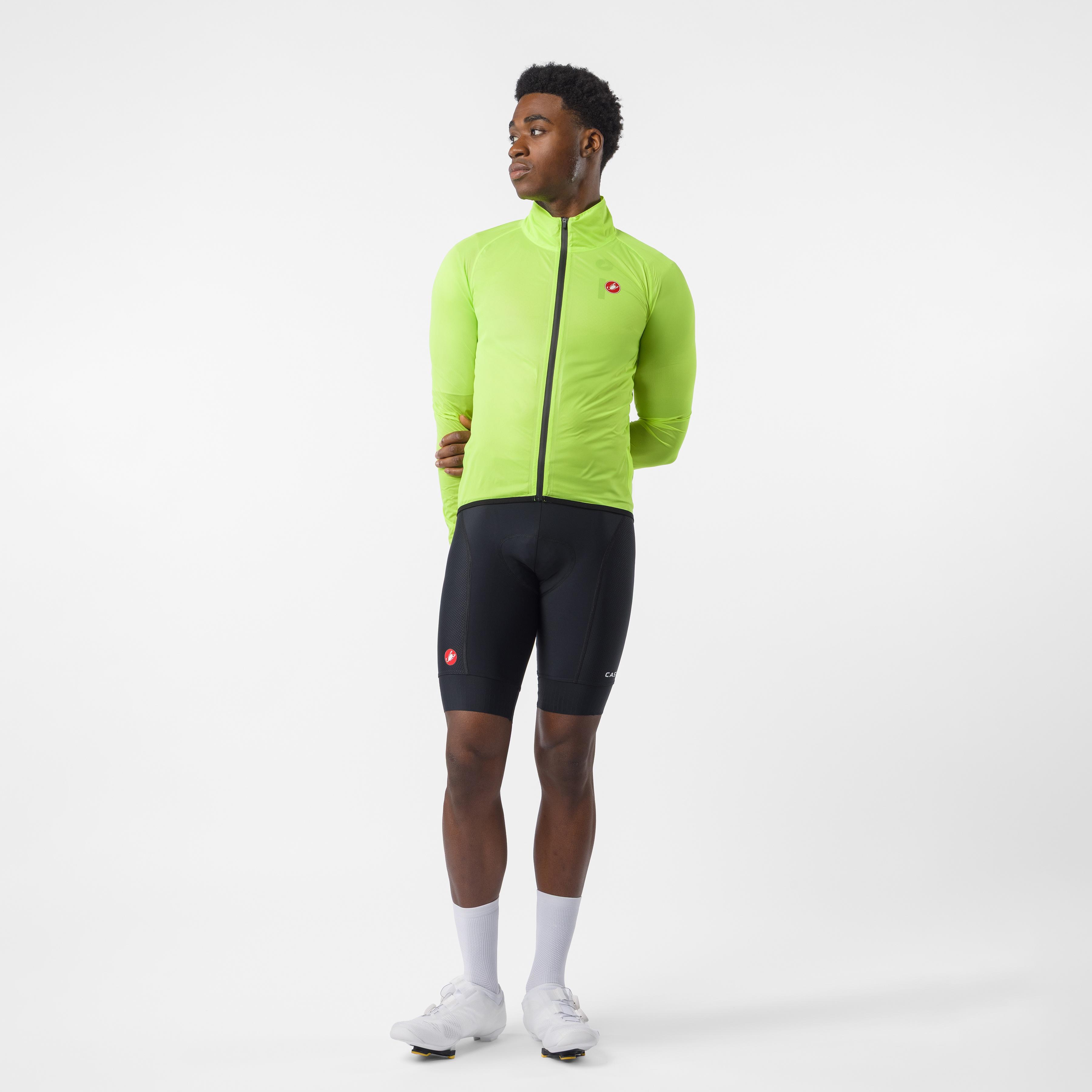 Squall shell jacket - electric lime/black - castelli