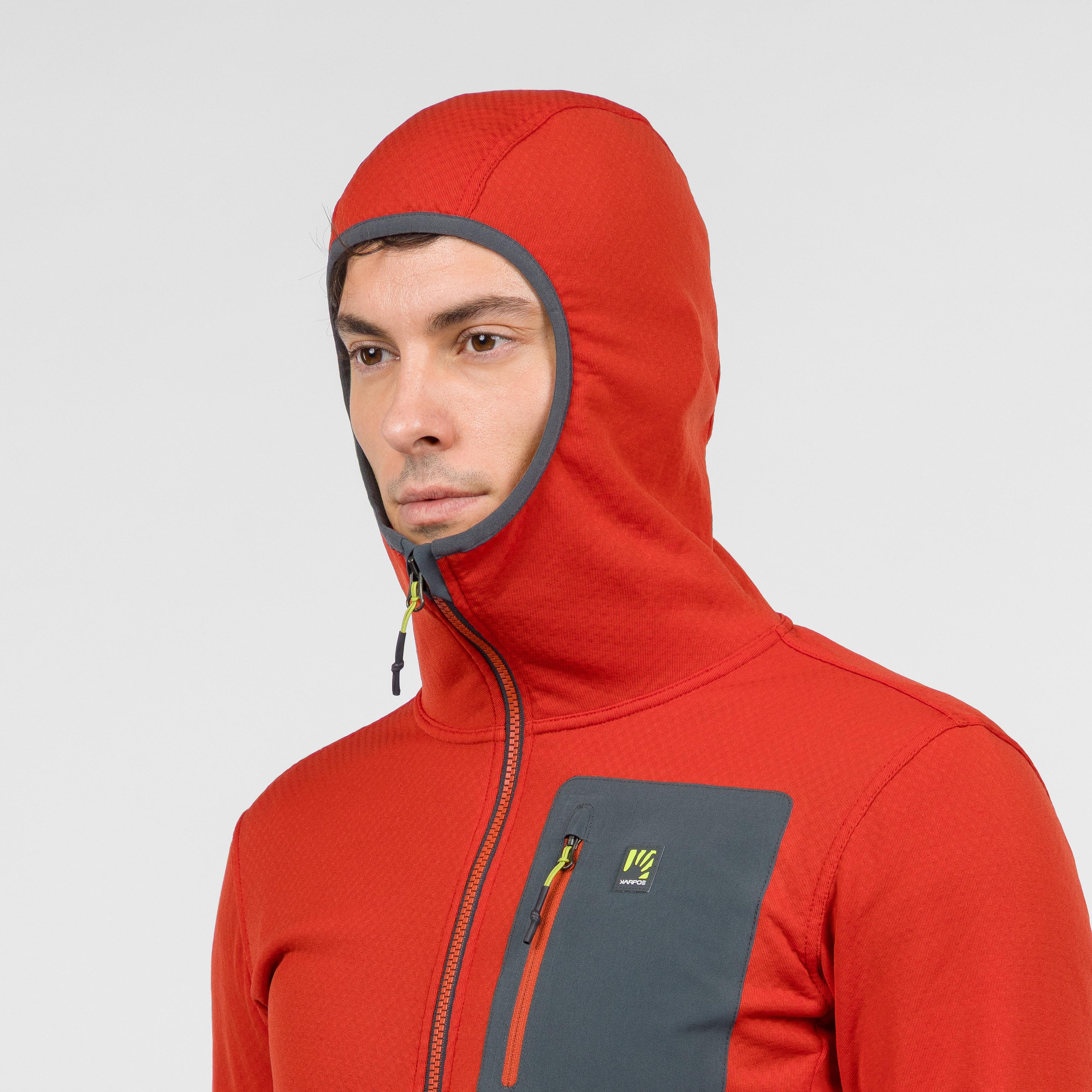 Antermoia hoodie fleece - fire - karpos