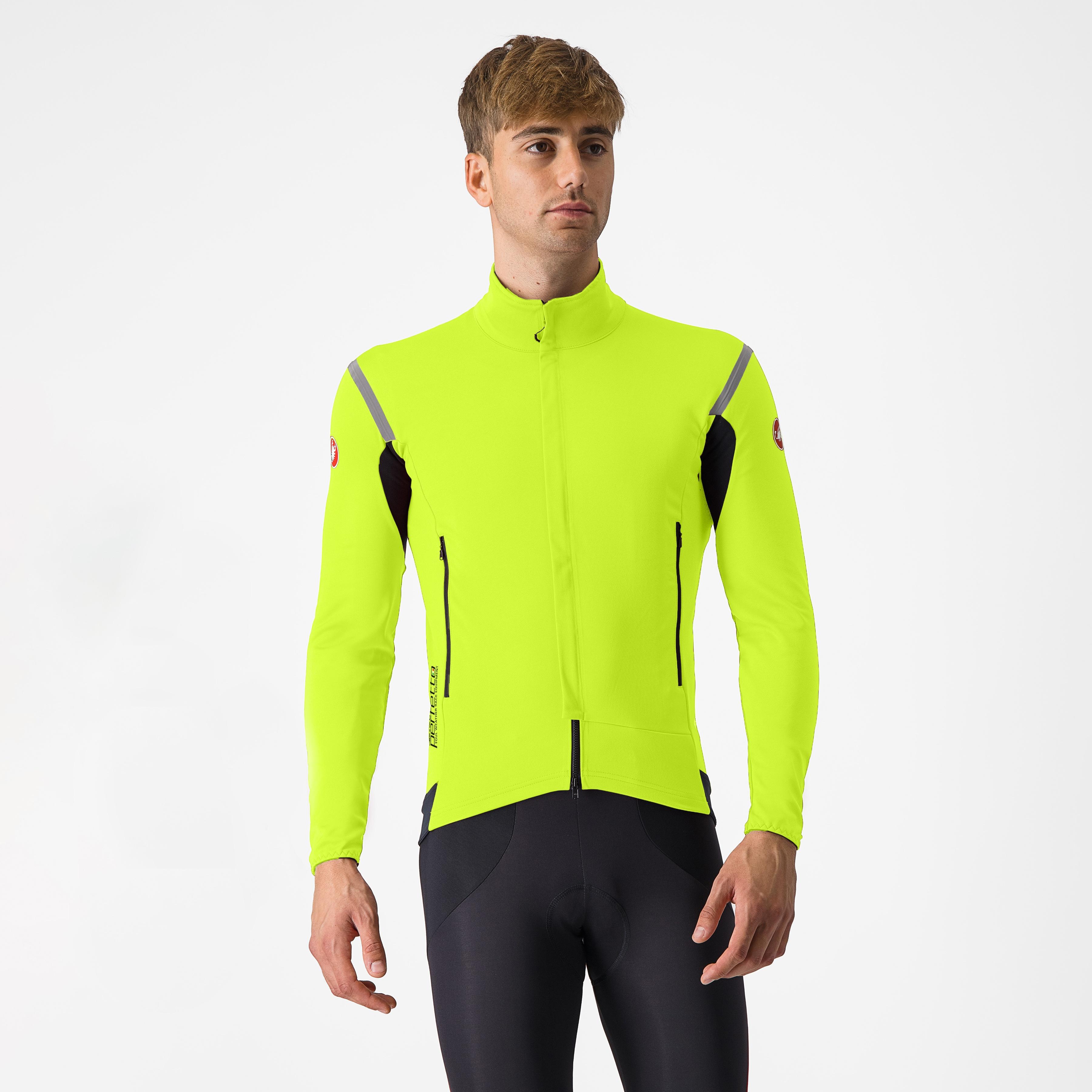Perfetto ros 2 jacket - yellow fluo/silver reflex - castelli