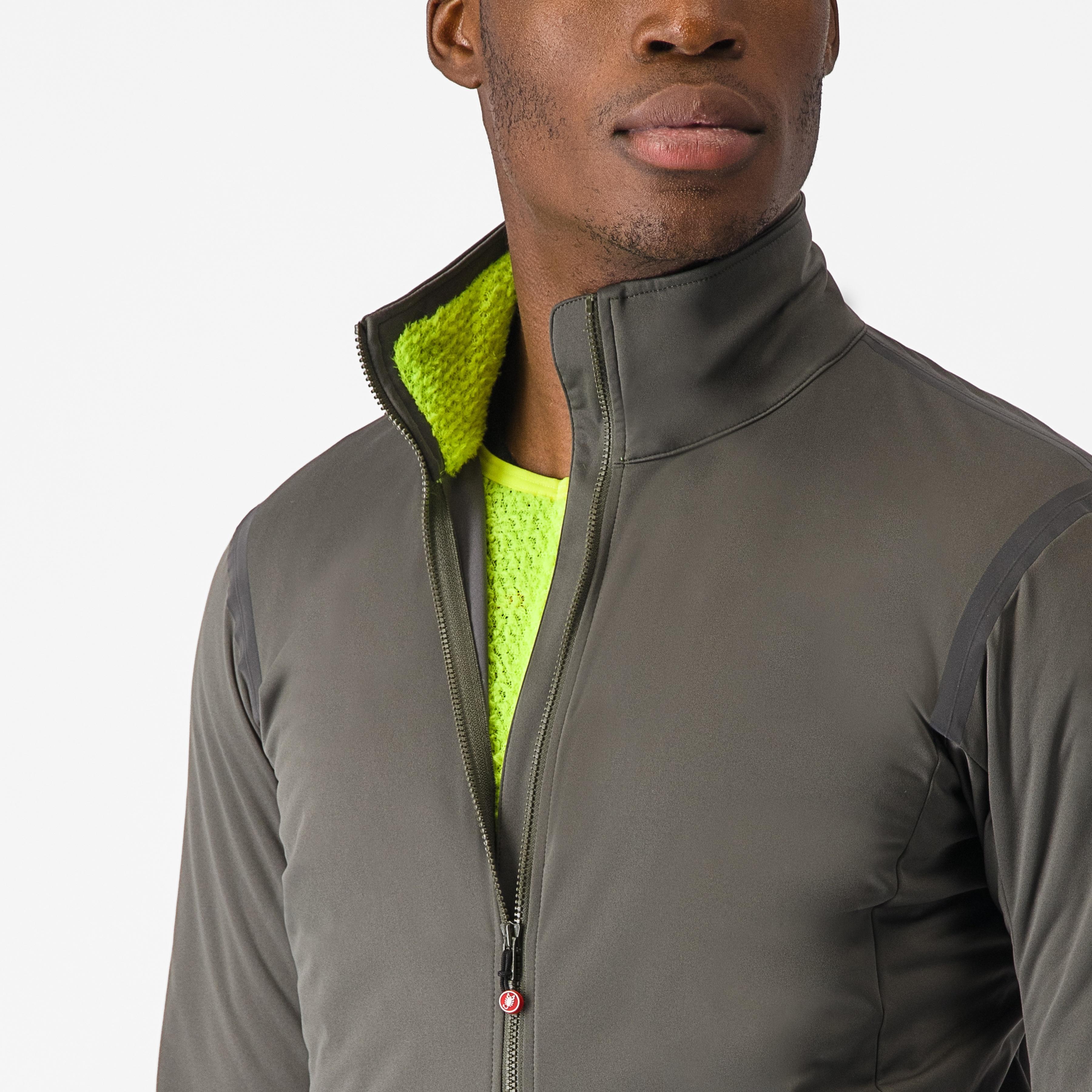 Alpha ultimate insulated jacket - military green/black-electric - castelli