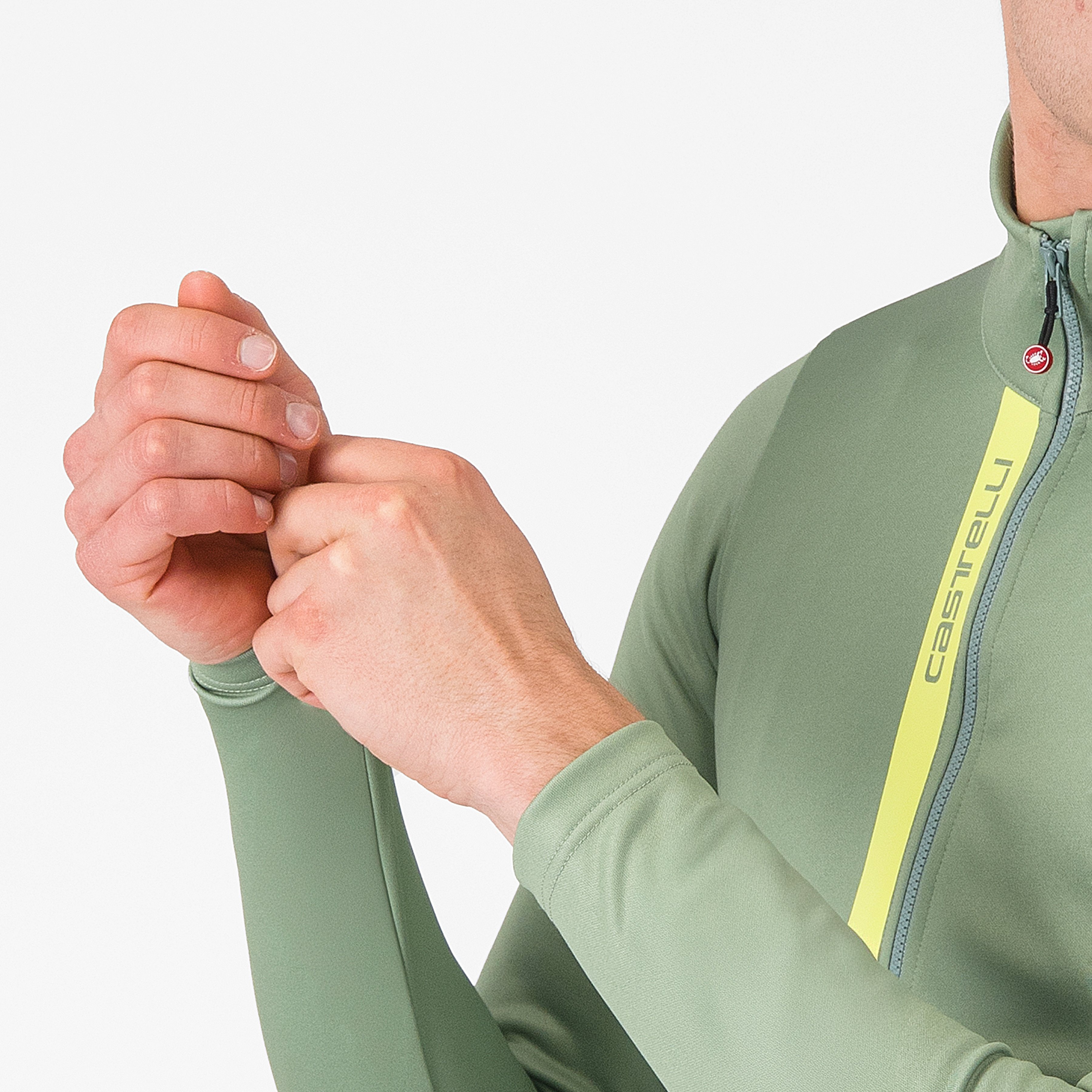 Entrata thermal jersey - green pepper/electric lime - castelli