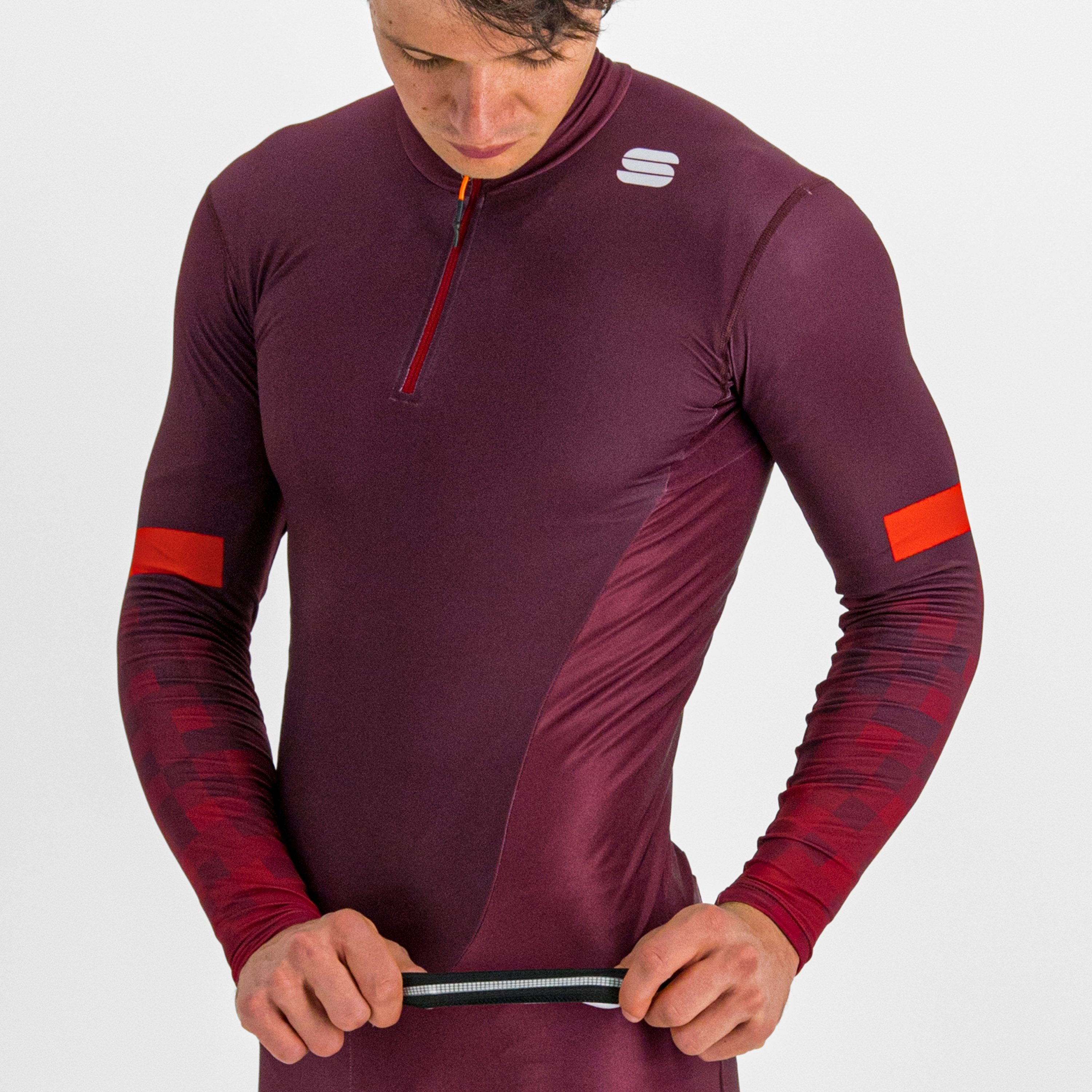 Squadra jersey - red wine / red rumba - sportful