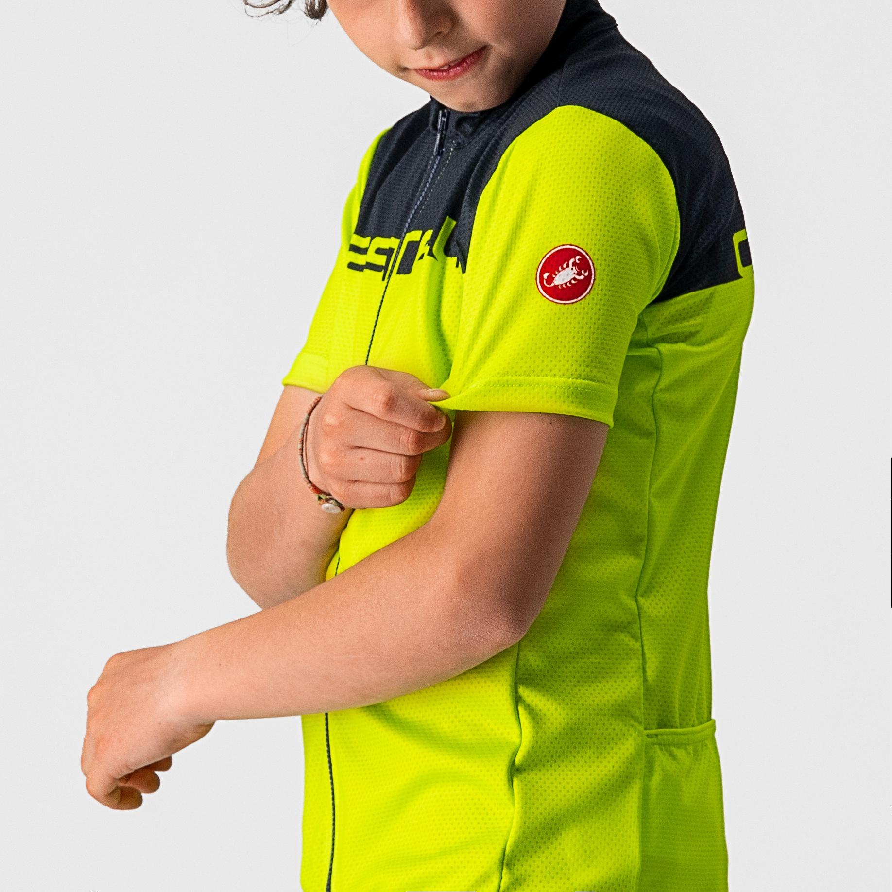 Neo prologo jersey - electric lime/savile blue - castelli