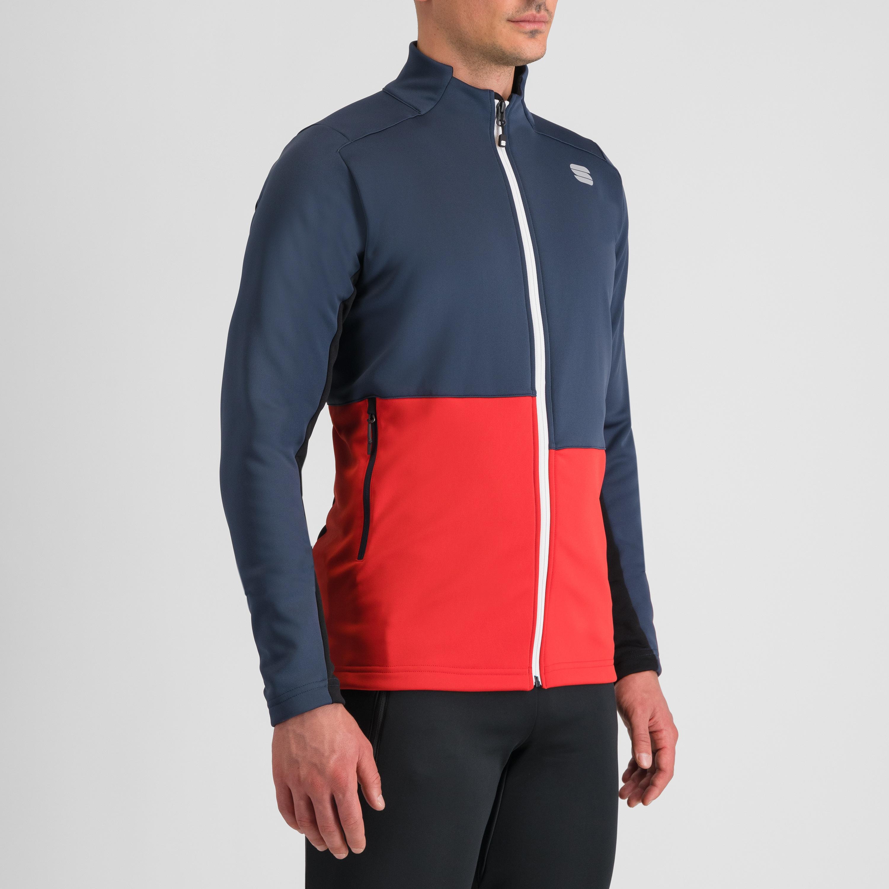 Engadin jacket - galaxy blue/tango red - sportful