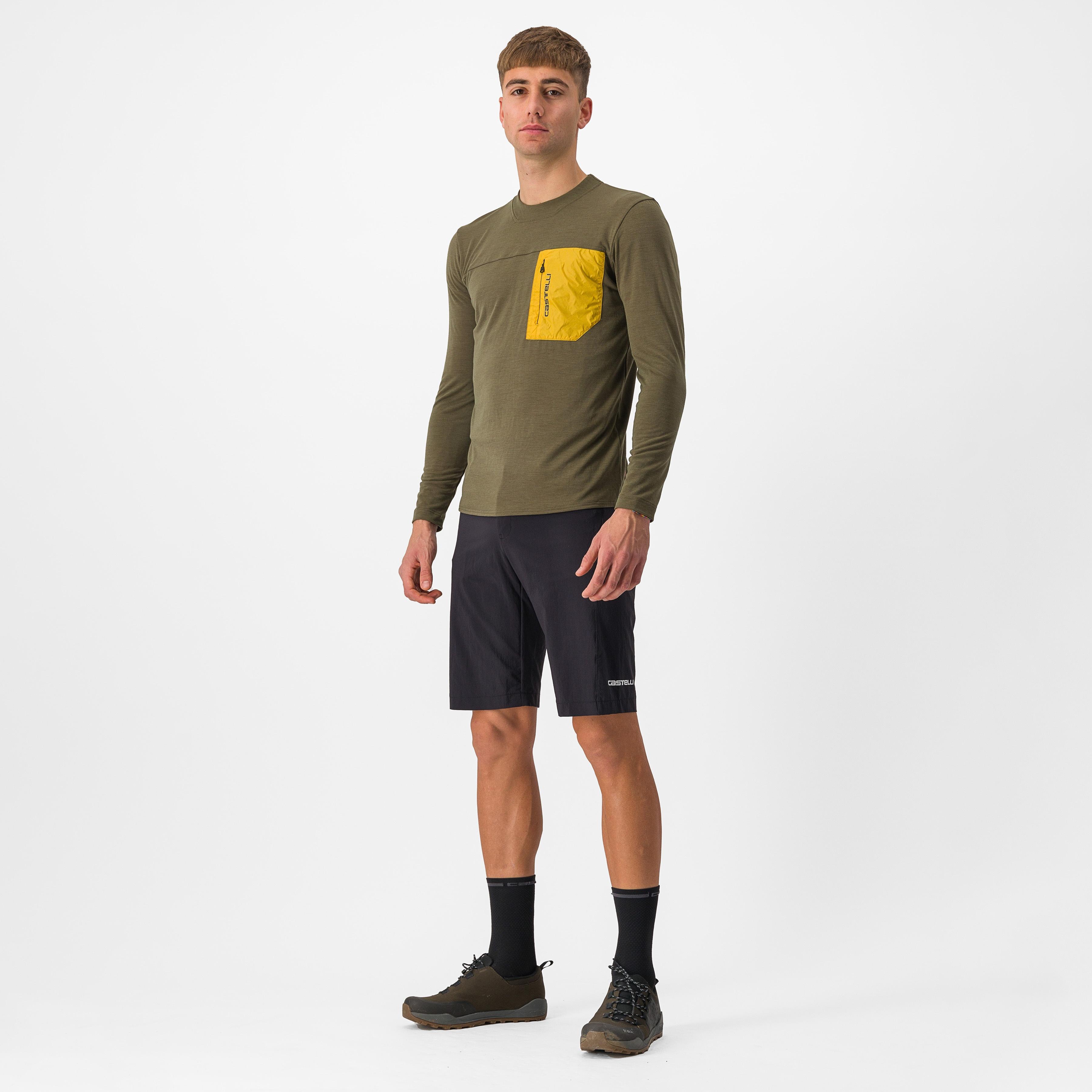 Unlimited merino long sleeve - tarmac/goldenrod - castelli