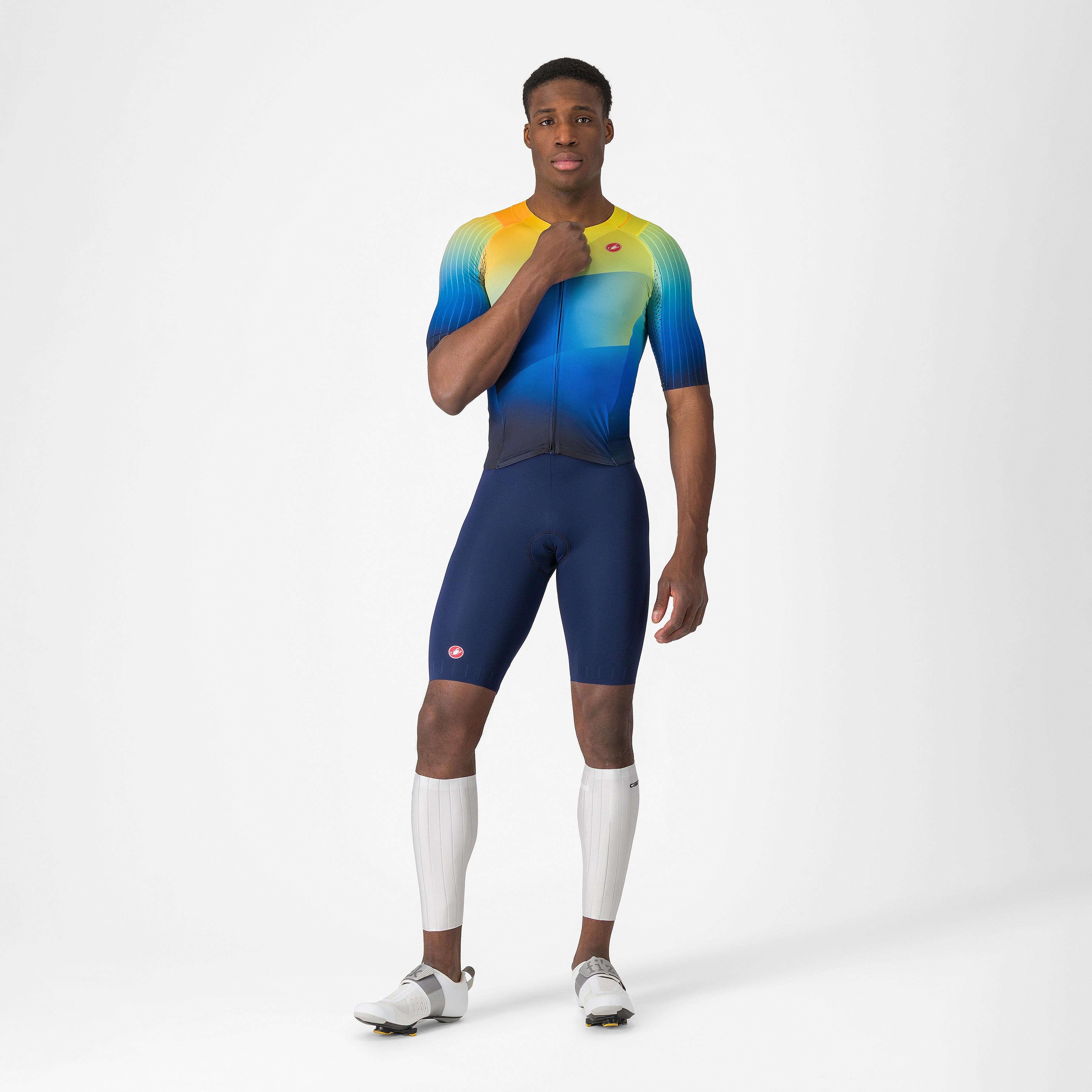 Free sanremo 3 suit short sleeve - belgian blue/multicolor vivid - castelli