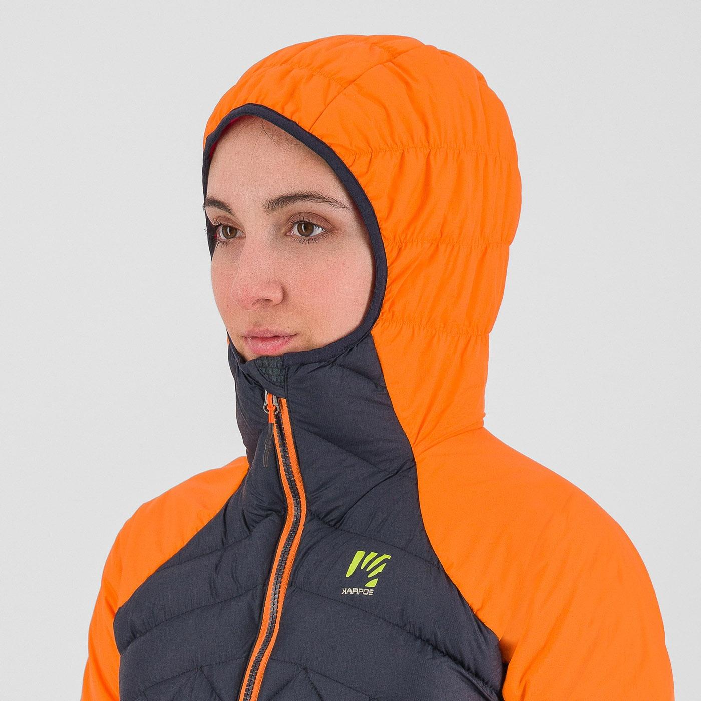 Lastei active plus w jacket - vulcan/vibrant orange - karpos