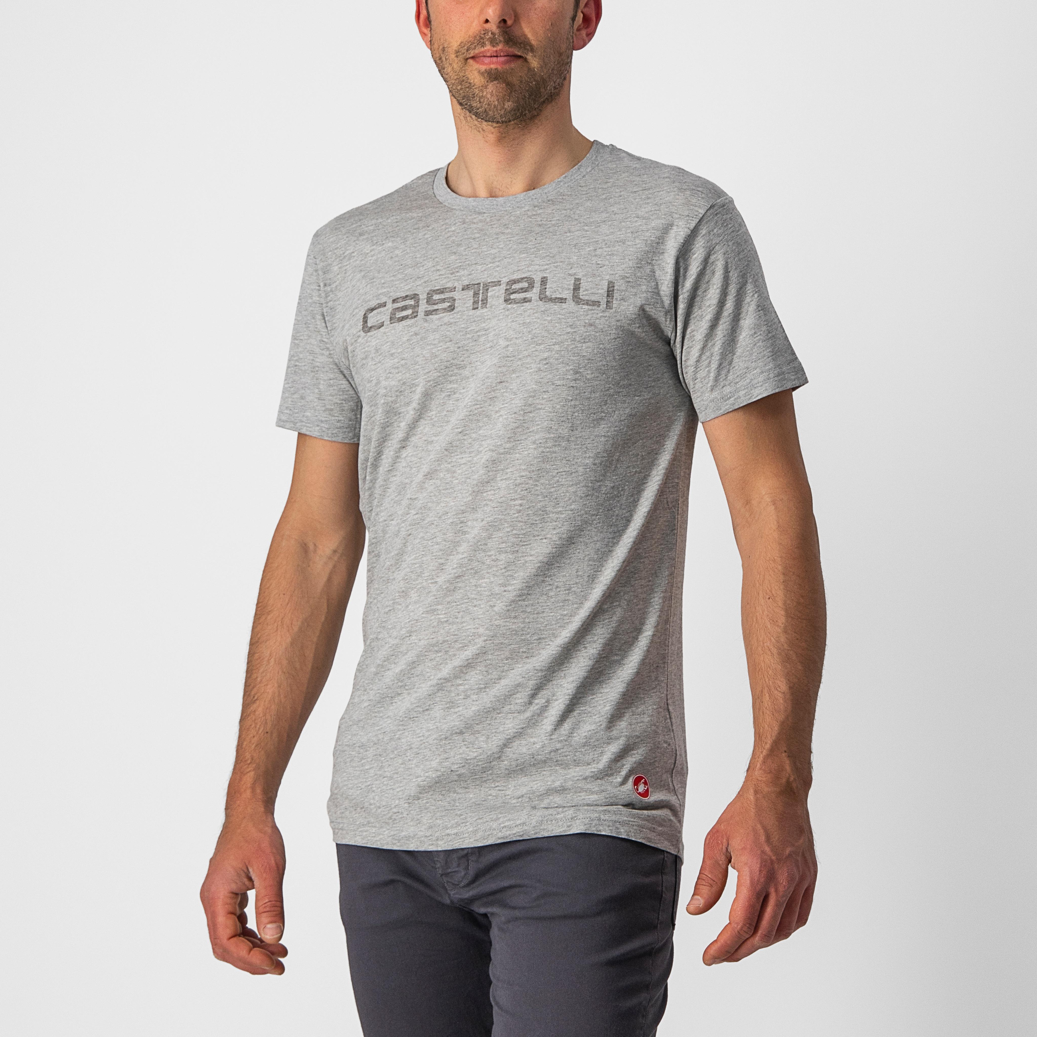 Sprinter tee - melange light gray - castelli