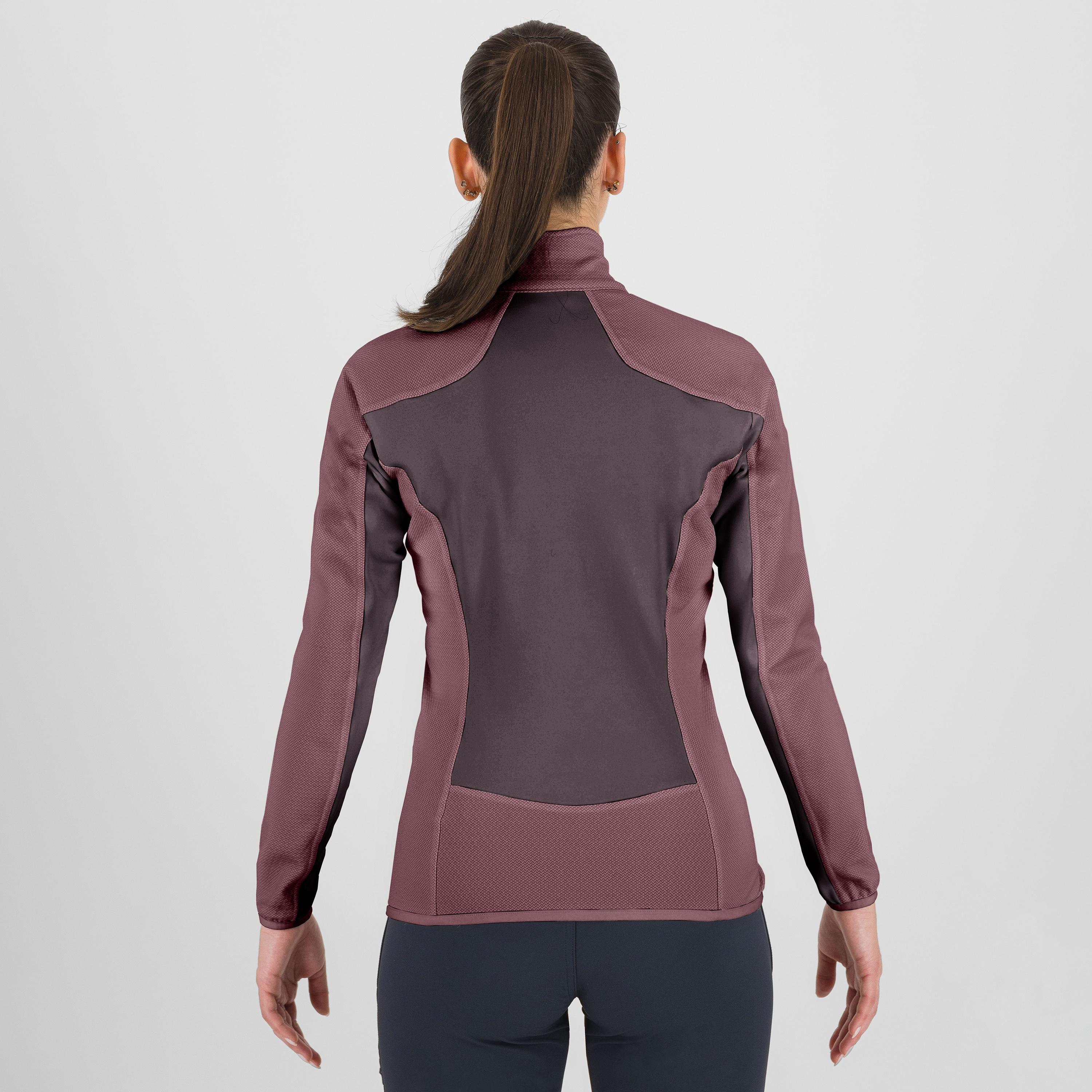 Odle w  fleece - huckleberry/deco rose - karpos