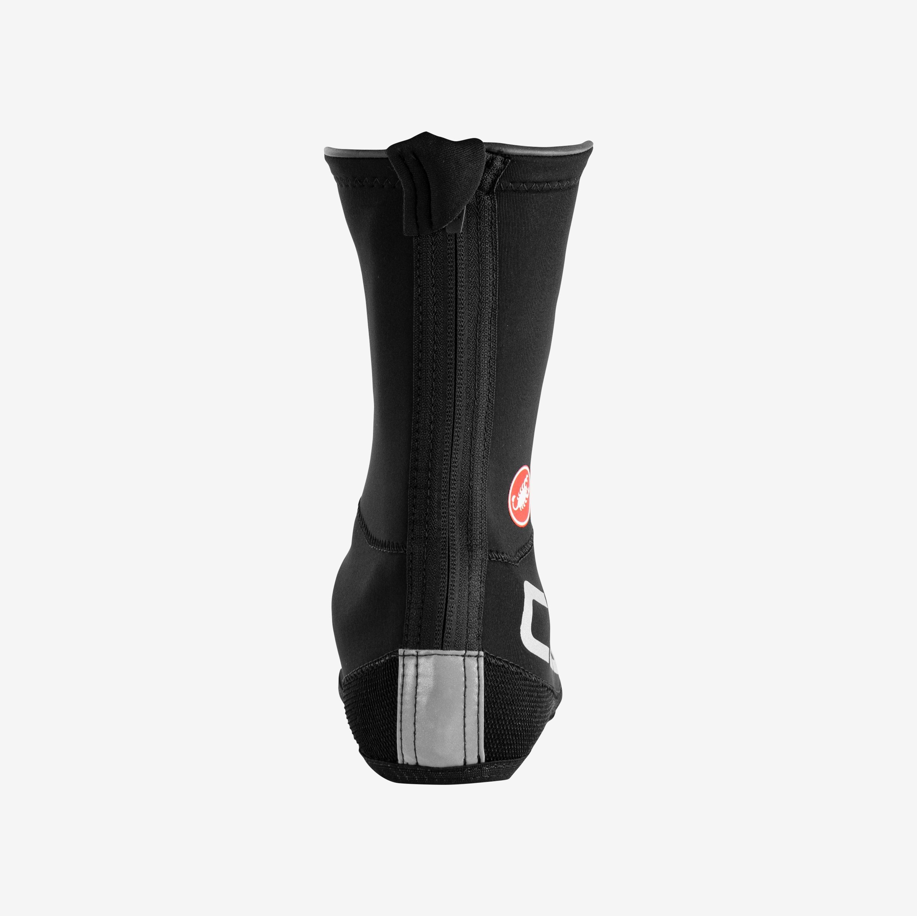 Diluvio ul shoecover - black/silver reflex - castelli