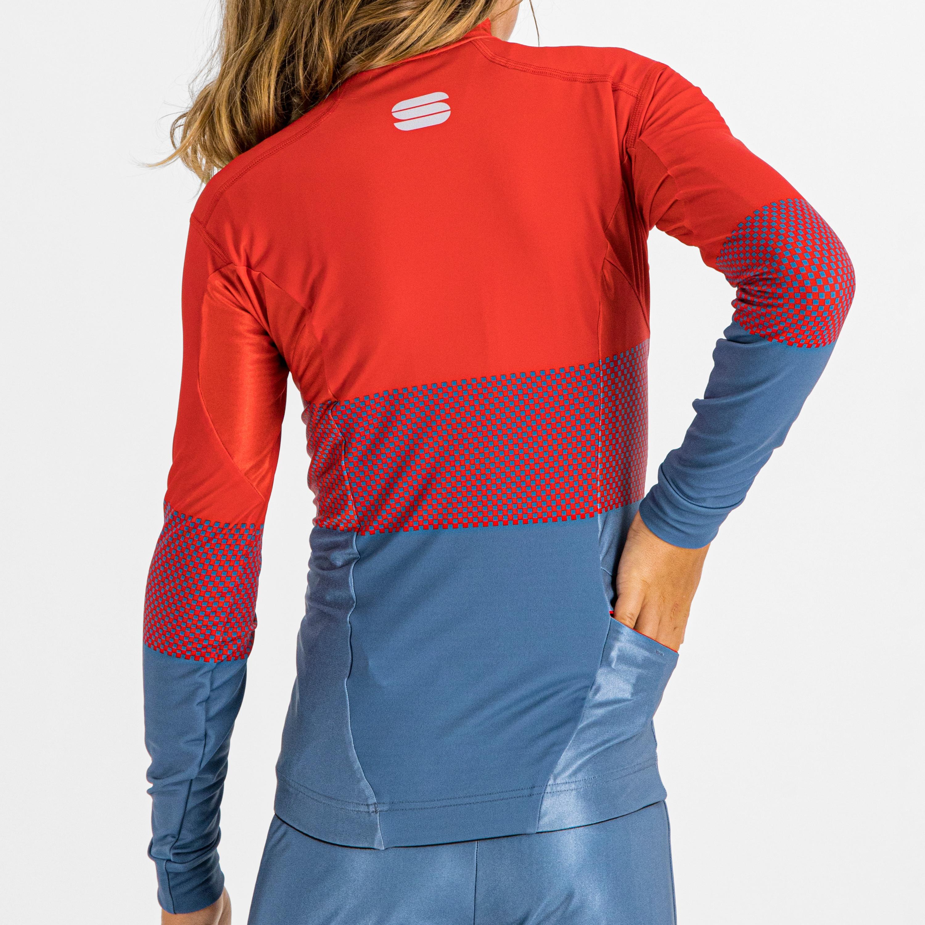 Squadra kid's jersey - red blue sea - sportful