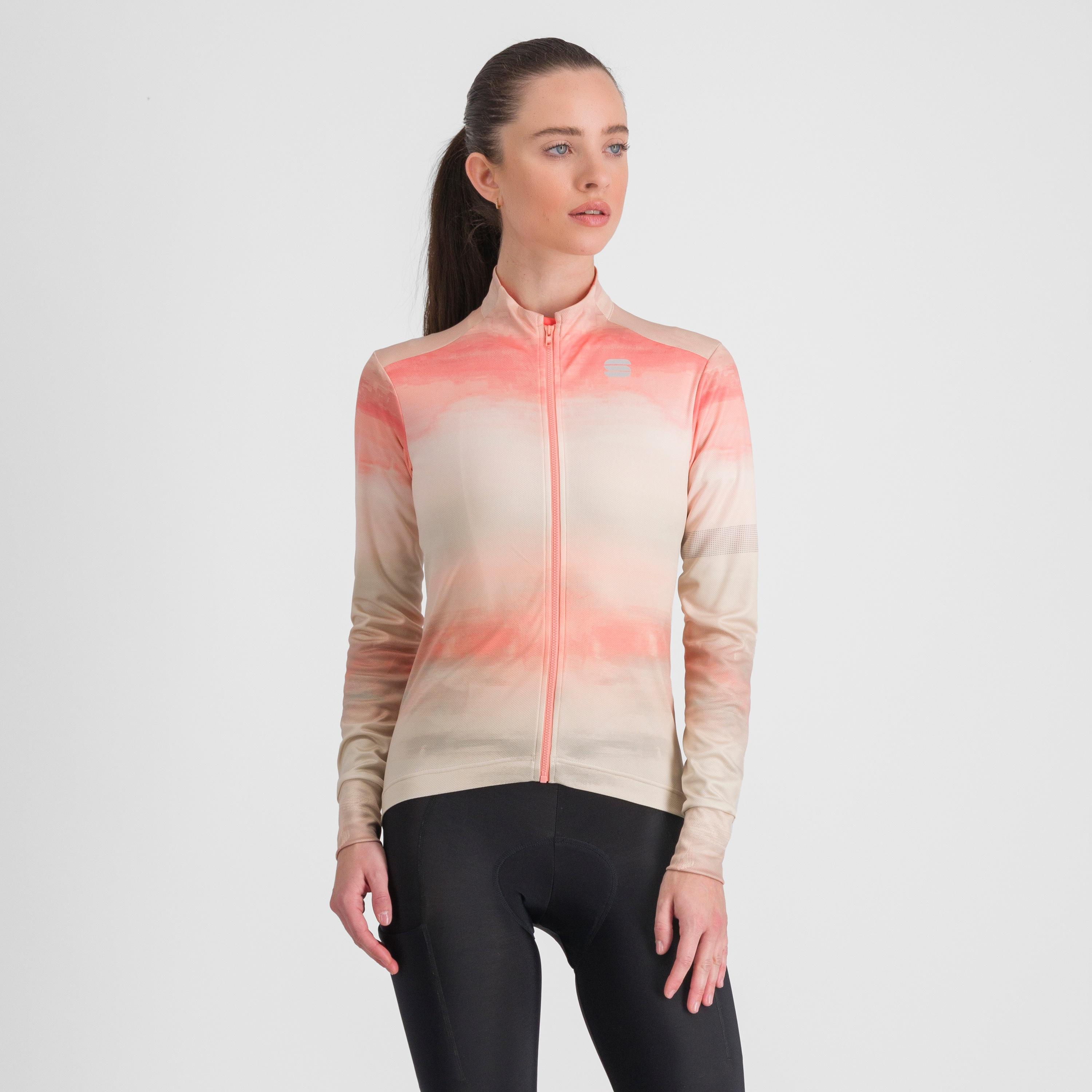 Flow supergiara w thermal jersey - warm cement corallo - sportful