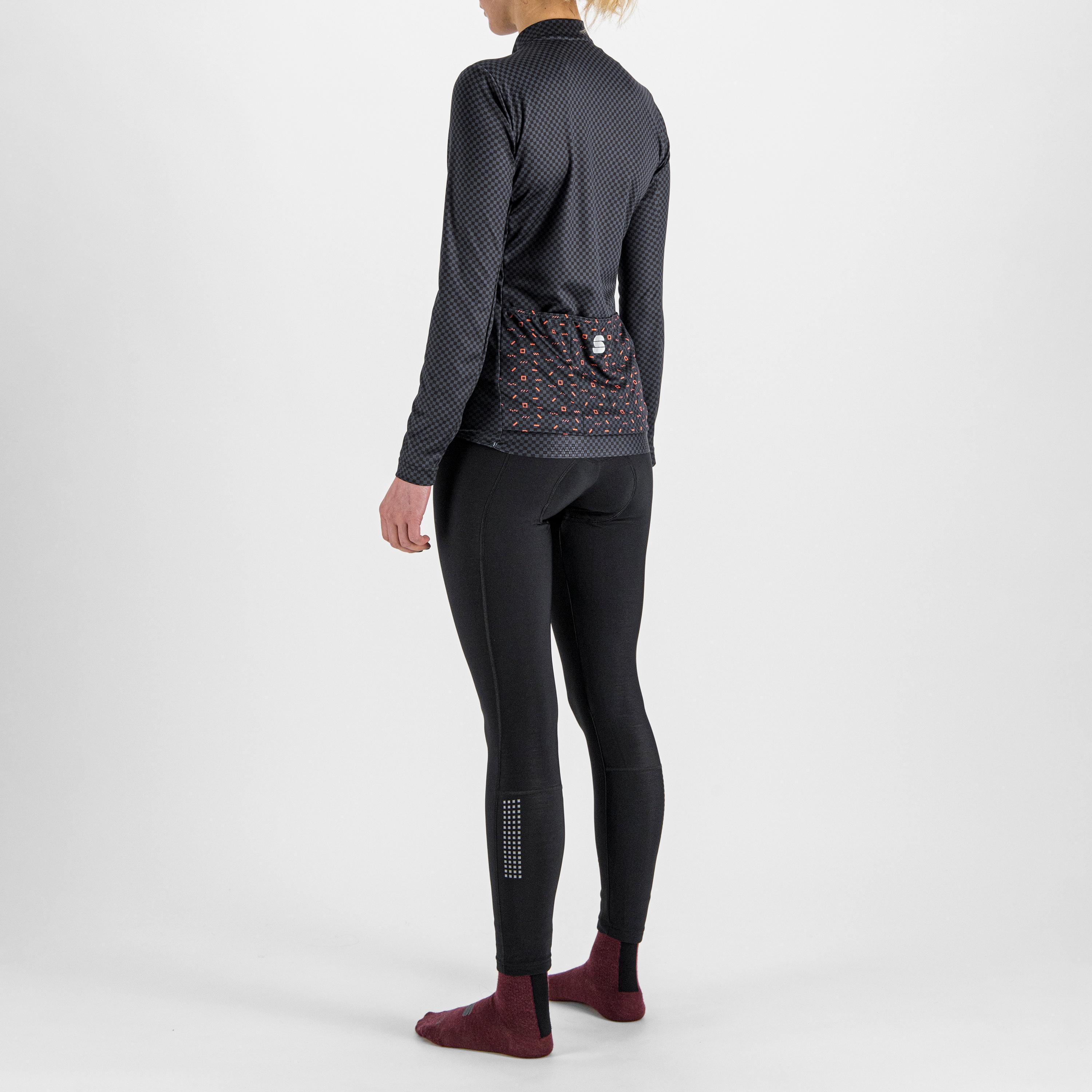Checkmate w thermal jersey - black galaxy blue pompelmo - sportful