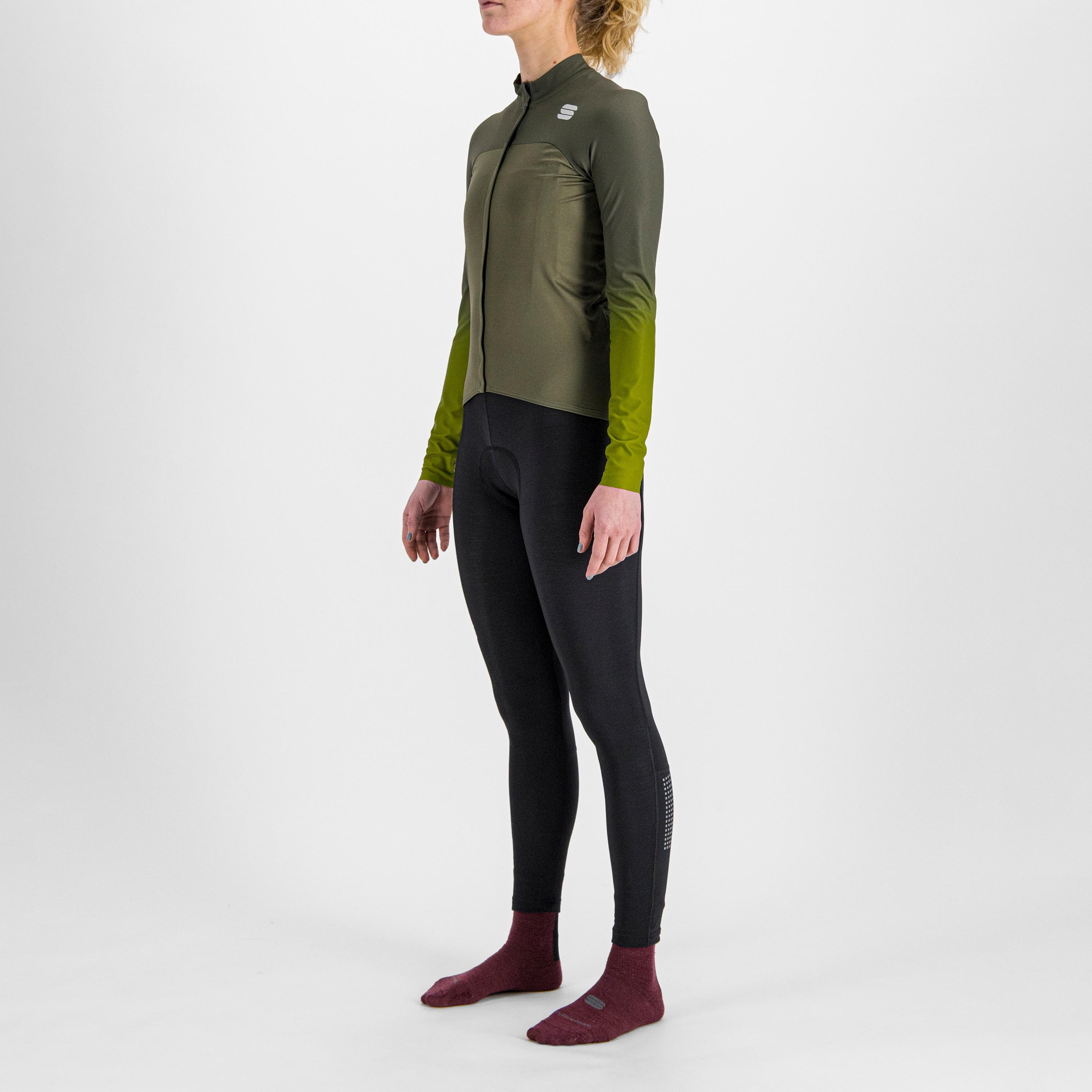 Bodyfit pro w thermal jersey - beetle  guacamole - sportful