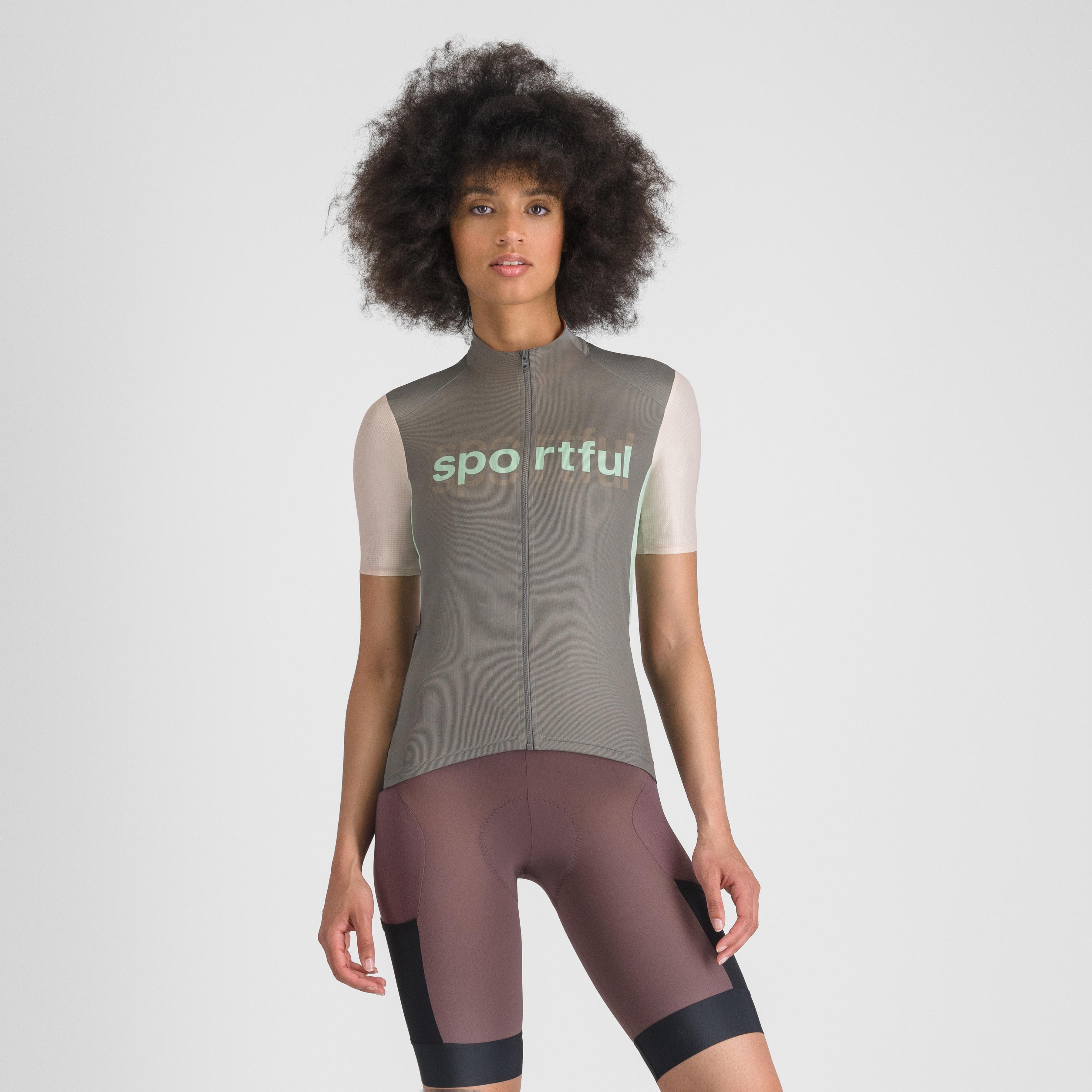 Supergiara logo w jersey - gun metal/pink - sportful