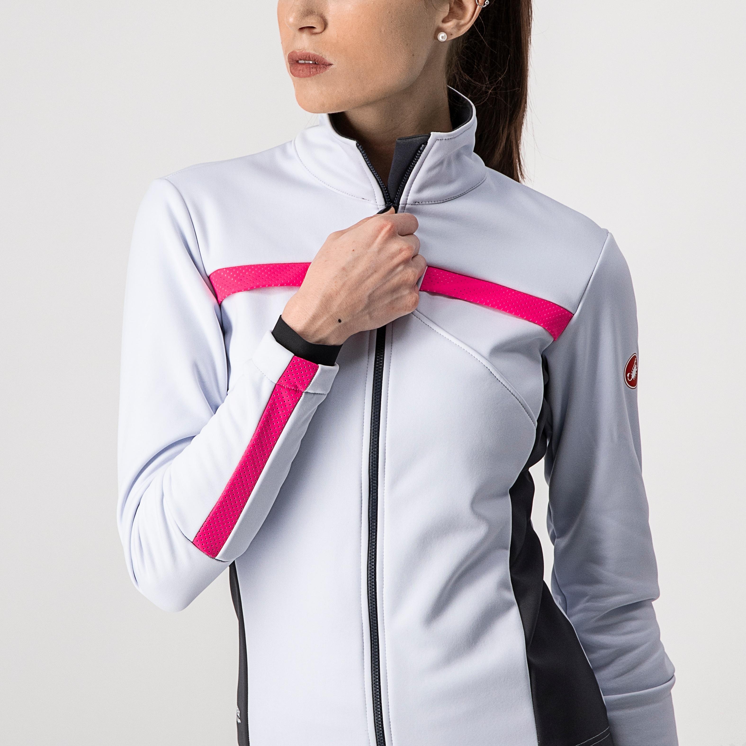Dinamica jacket - silver gray/dark gray-pink ref - castelli